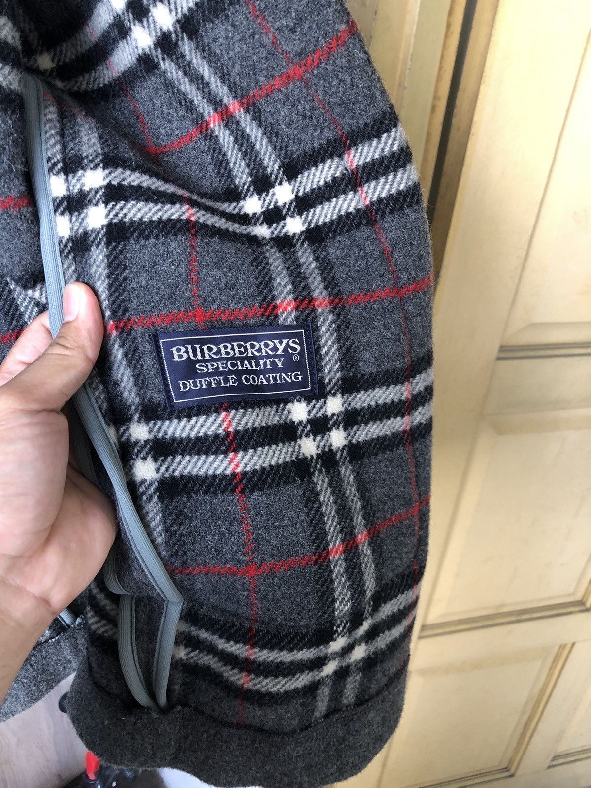 Burberry Vintage Burberry Speciality Nova Check Duffle Coat Size US M / EU 48-50 / 2 - 12 Thumbnail