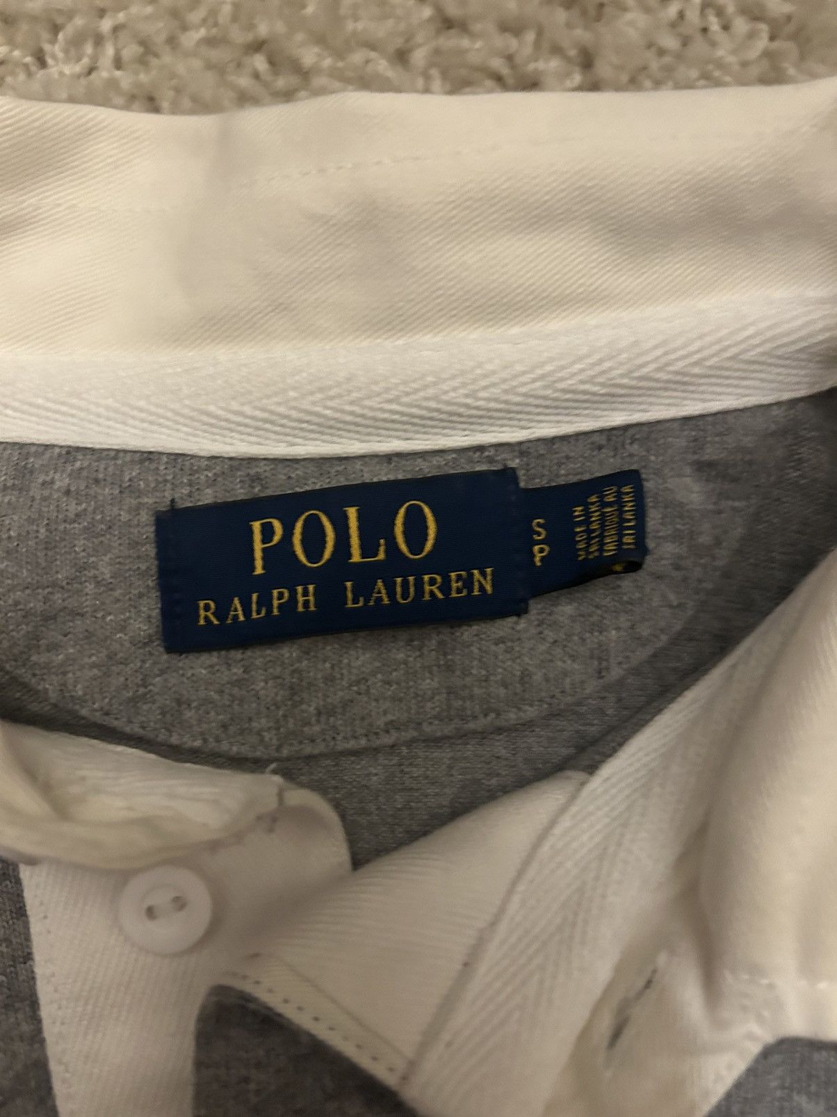 Vintage Polo Ralph Lauren Rugby Long Sleeve Shirt Size US S / EU 44-46 / 1 - 3 Thumbnail