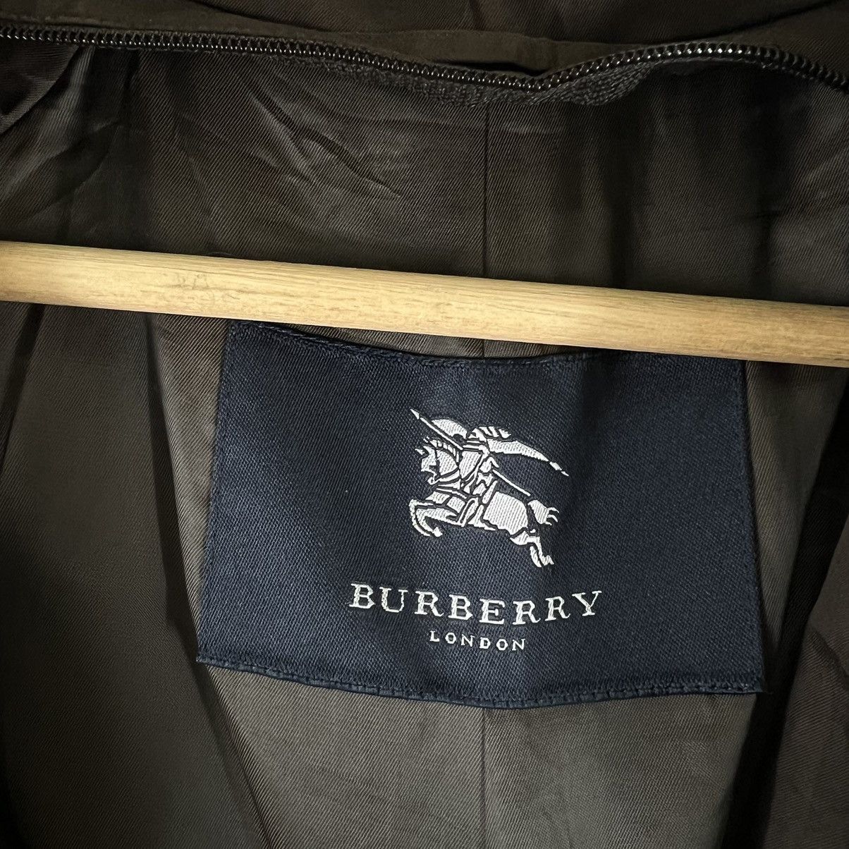VINTAGE BURBERRY LONDON DOUBLE BREAST LONG JACKET NOVA CHECK
