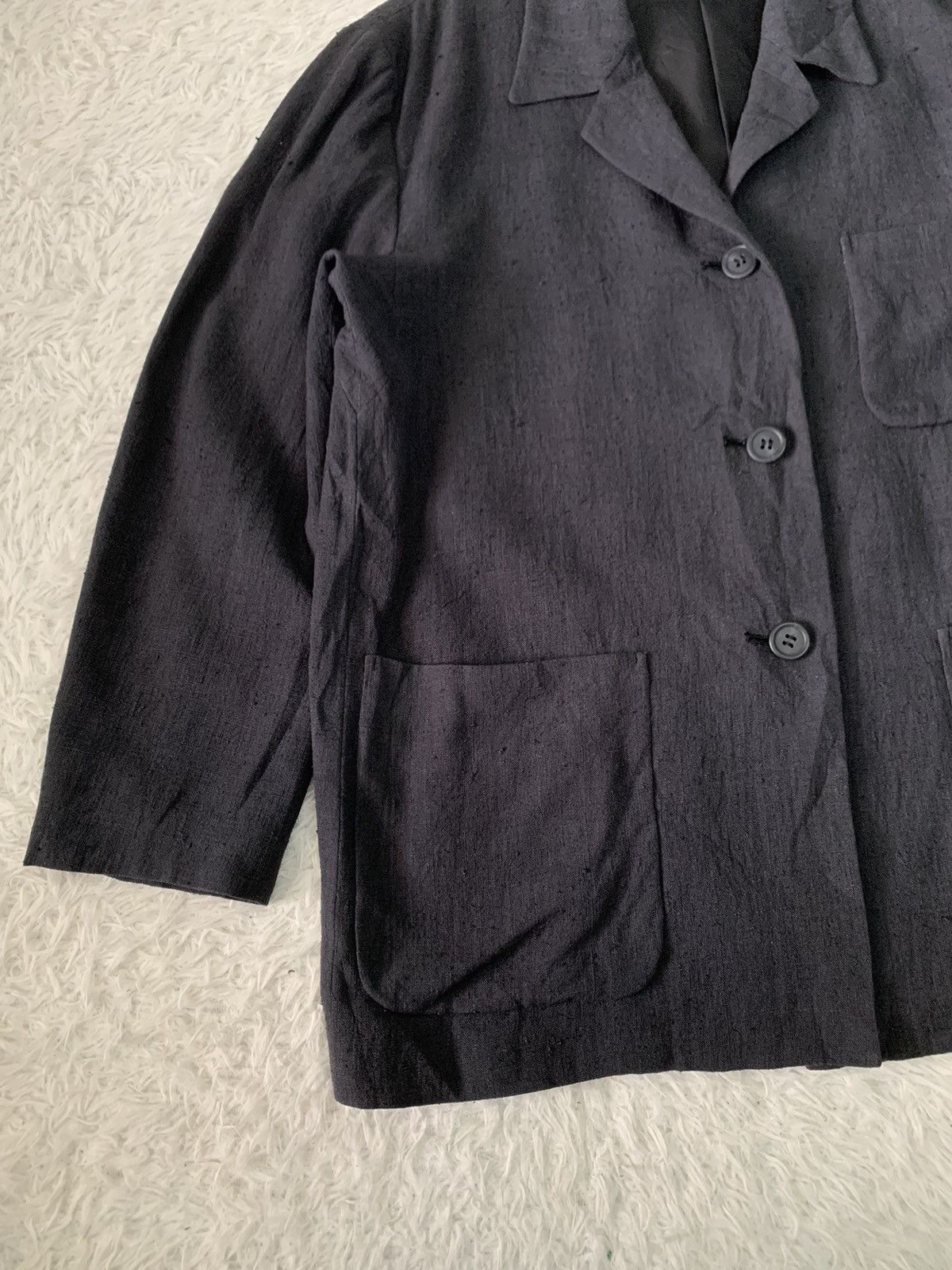 Issey Miyake Vtg Issey Miyake Permanente Silk 100% Jacket Size M / US 6-8 / IT 42-44 - 3 Thumbnail