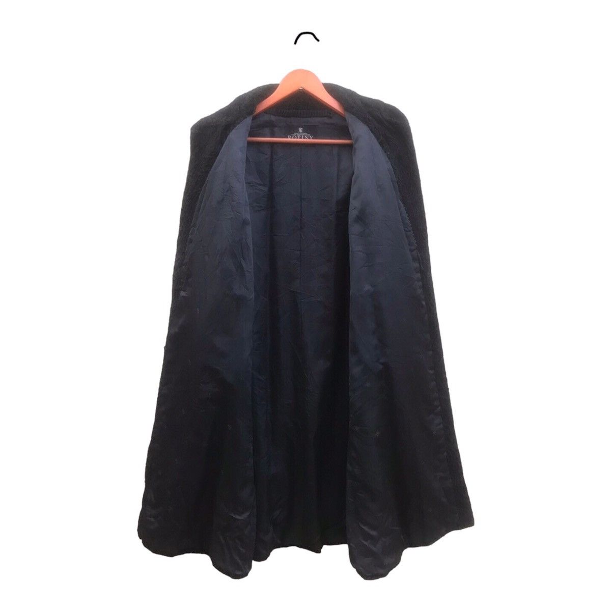 Japanese Brand 🔥Rare🔥Vtg Rotiny Fur Broadtail Long Coat Size M / US 6-8 / IT 42-44 - 3 Thumbnail