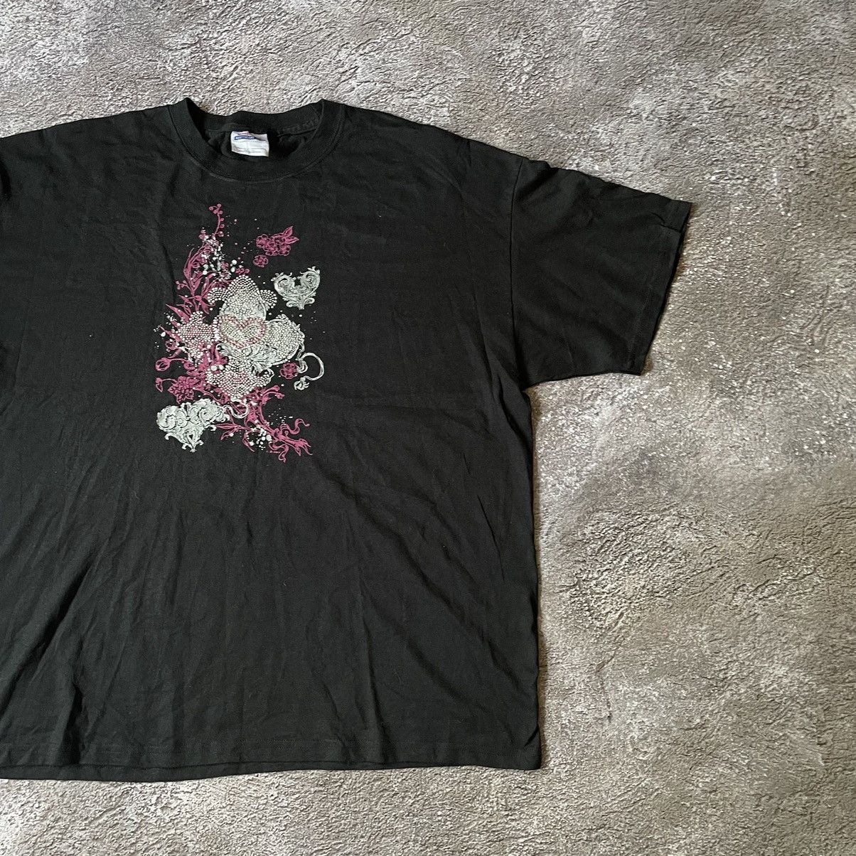 Vintage Vintage Y2K Graphic Tee Floral Horror Abstract Black Boxy XL Size US XL / EU 56 / 4 - 2 Thumbnail