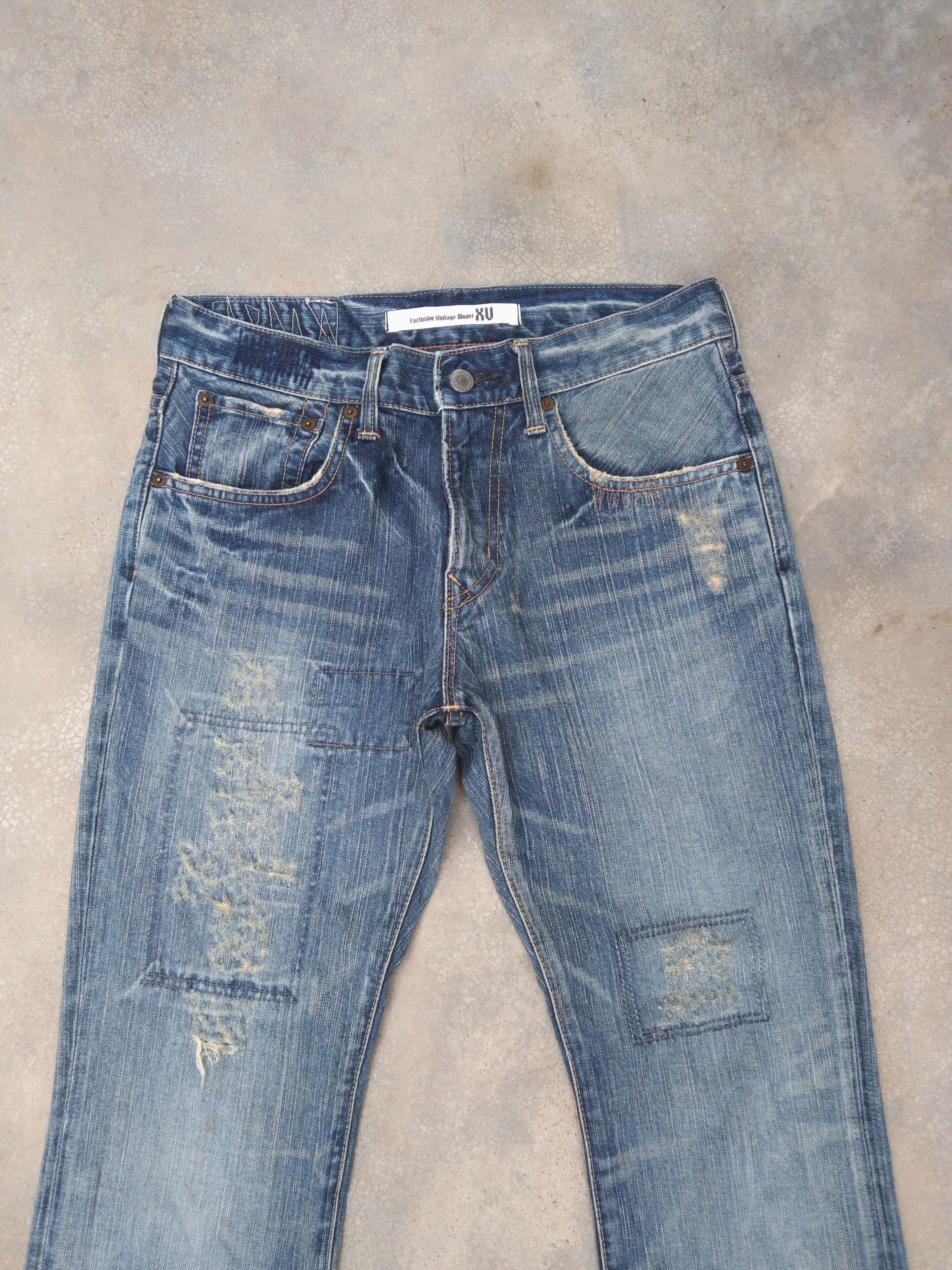 Japanese Brand Vintage Distressed Edwin Blue Washed Flared Jeans 30x32 Size US 30 / EU 46 - 6 Thumbnail