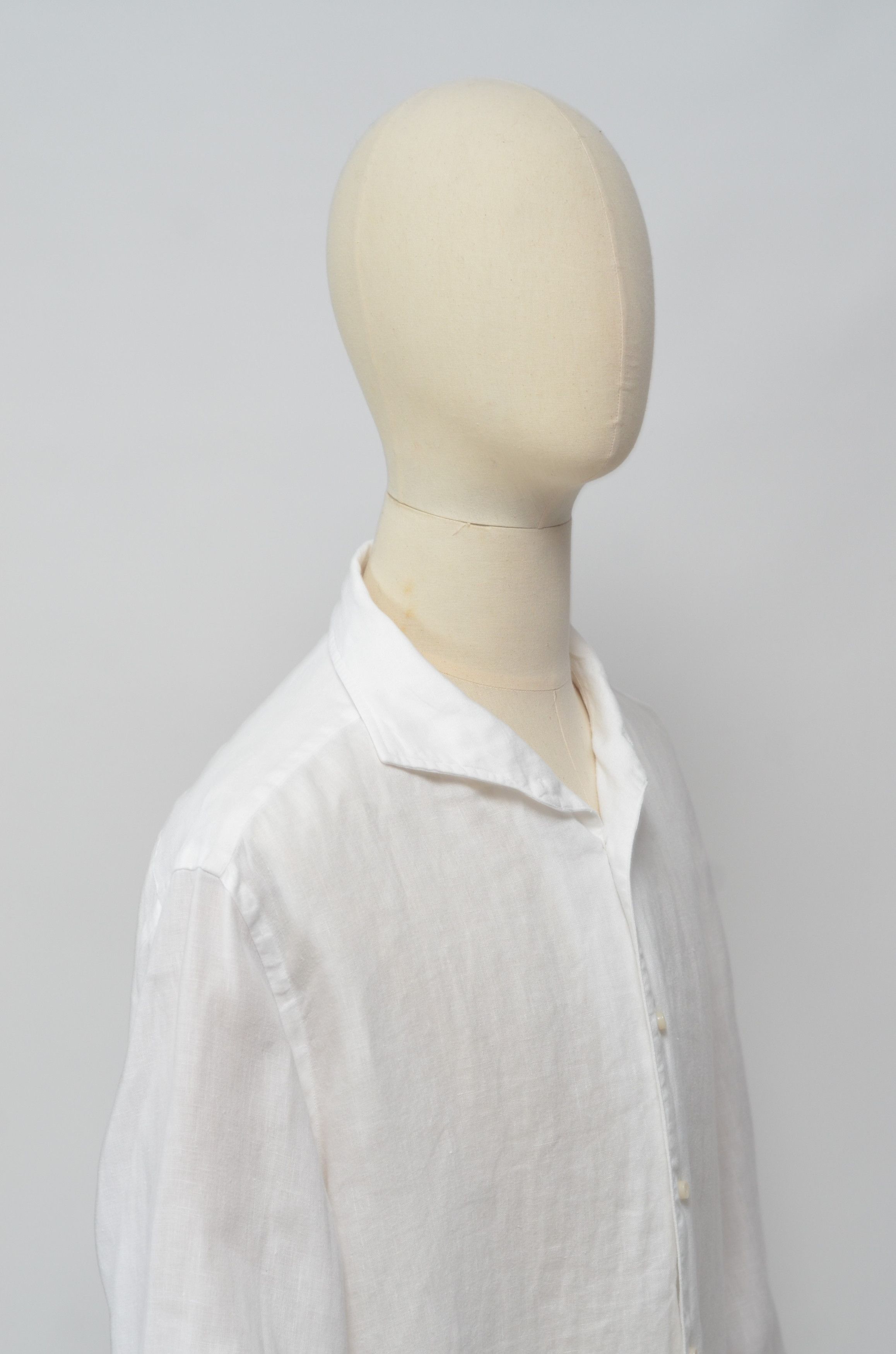 Boggi BOGGI Milano Luxury Linen Long Sleeve Shirt Size US XL / EU 56 / 4 - 11 Thumbnail