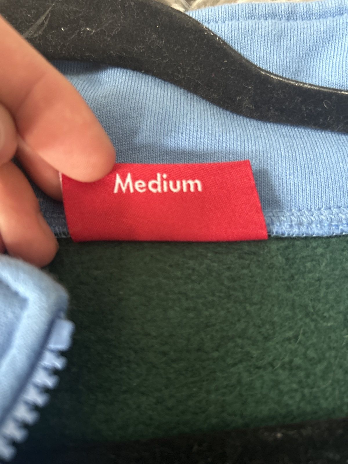 Supreme Supreme summer 2020 light blue cross half zip sweatshirt Size US M / EU 48-50 / 2 - 3 Thumbnail