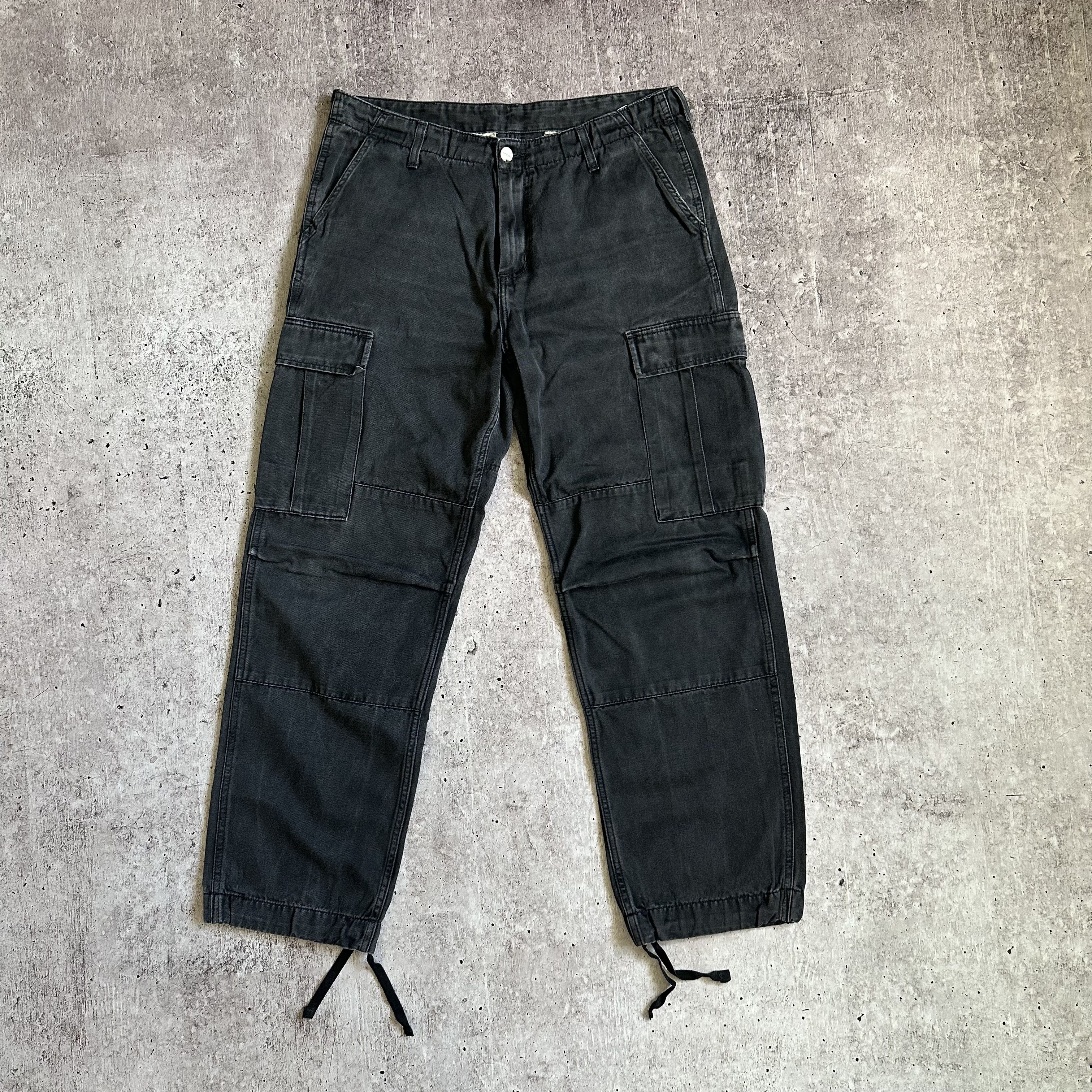 Carhartt VINTAGE CARHARTT CARGO REGULAR DENIM PANTS LEATHER LOGO Size US 34 / EU 50 - 6 Thumbnail