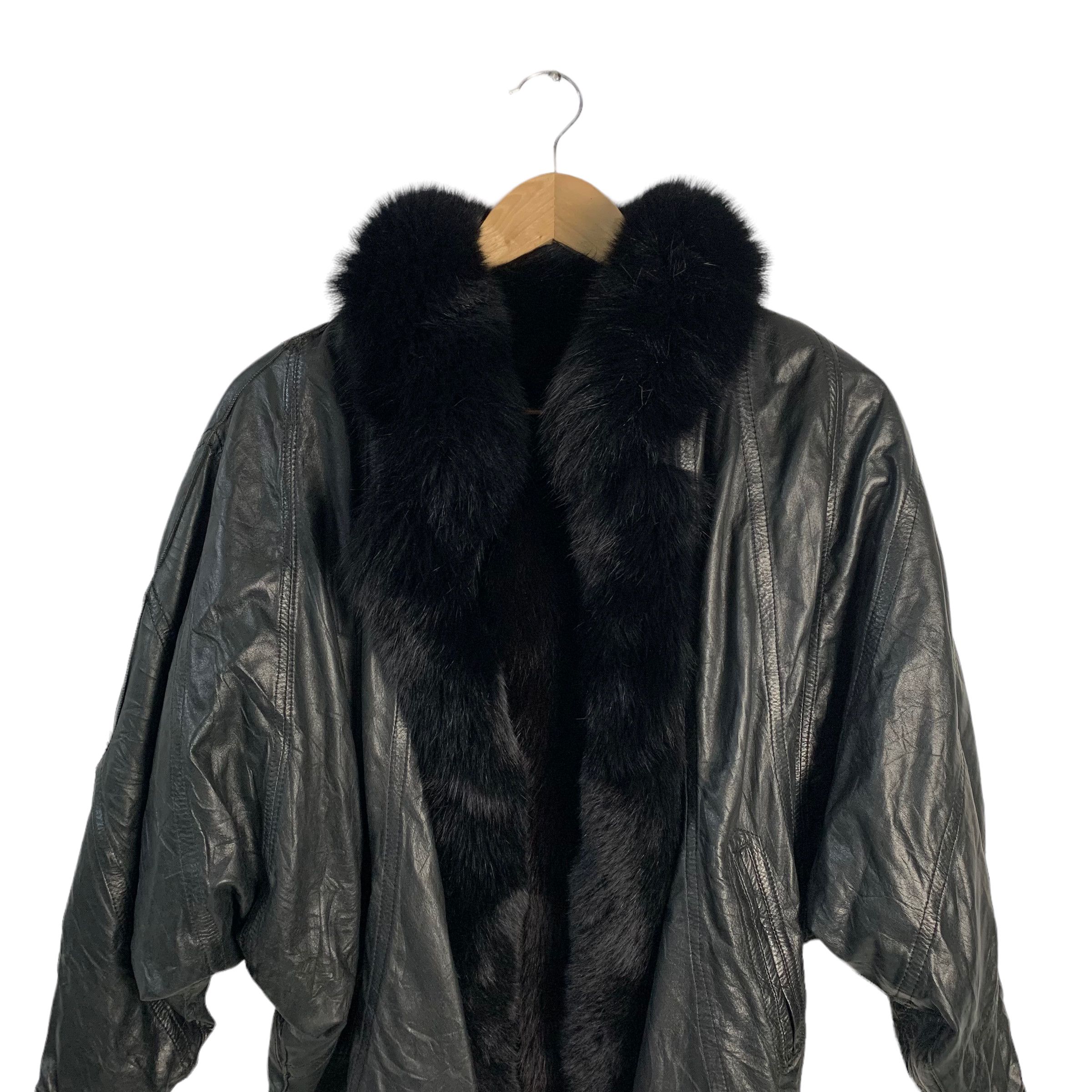 Other Japanese Brand Faux Fur Leather Jacket Size M / US 6-8 / IT 42-44 - 3 Thumbnail