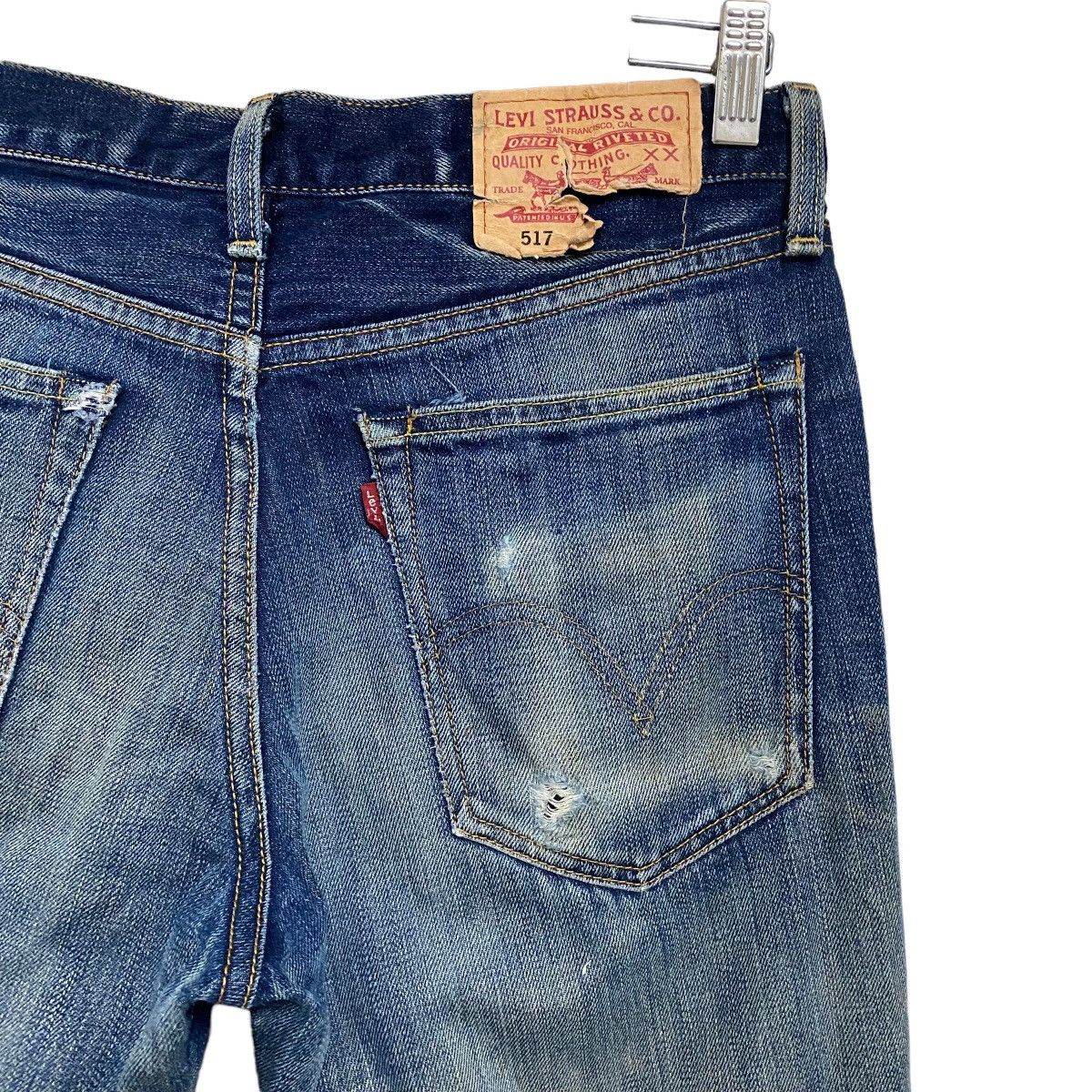 Levi's Vintage Levis 517 Denim Flare Jeans Rusty Size US 30 / EU 46 - 9 Thumbnail