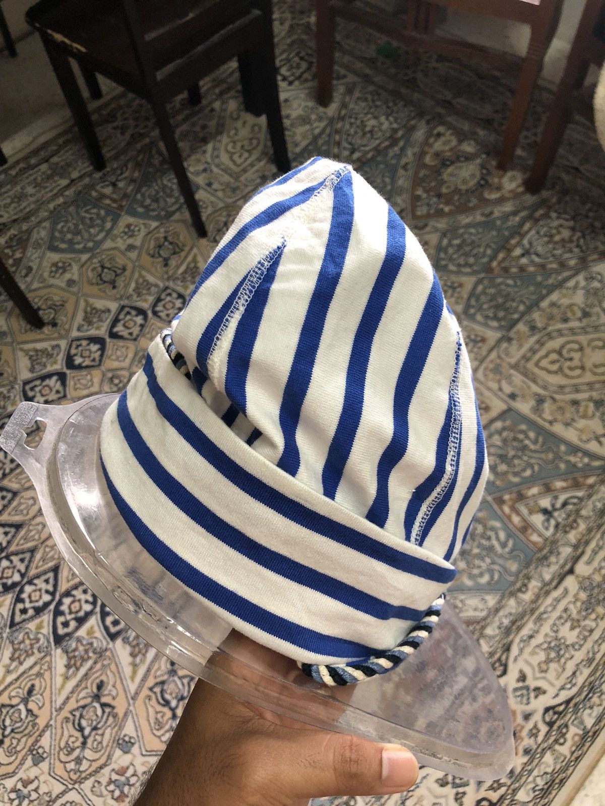 Kapital Vintage Kapital Stripe Blue Beanie Hat Size ONE SIZE - 5 Thumbnail