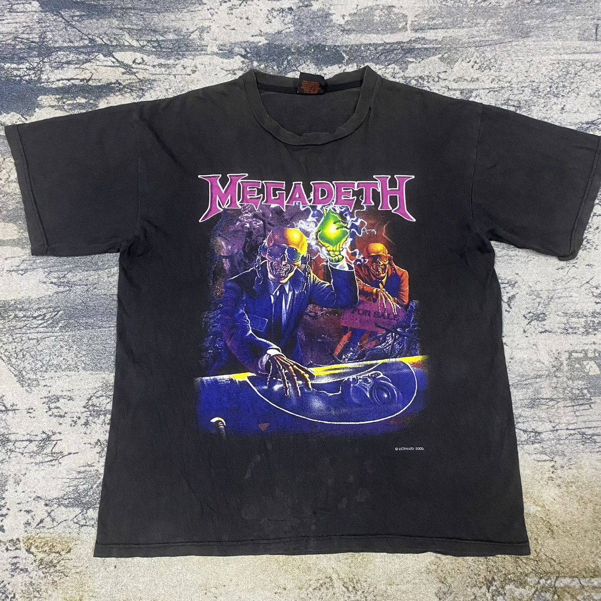 Band Tees Vintage Y2K Megadeth Thrash Metal Band Tee Size US L / EU 52-54 / 3 - 4 Thumbnail