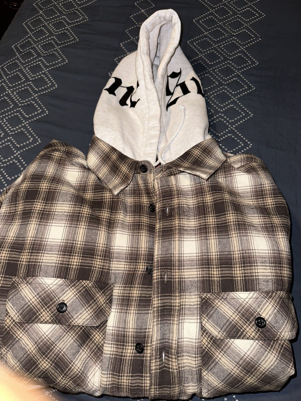 Supreme Supreme Hooded Flannel Zip Up Shirt Men's Size US L / EU 52-54 / 3 - 5 Thumbnail