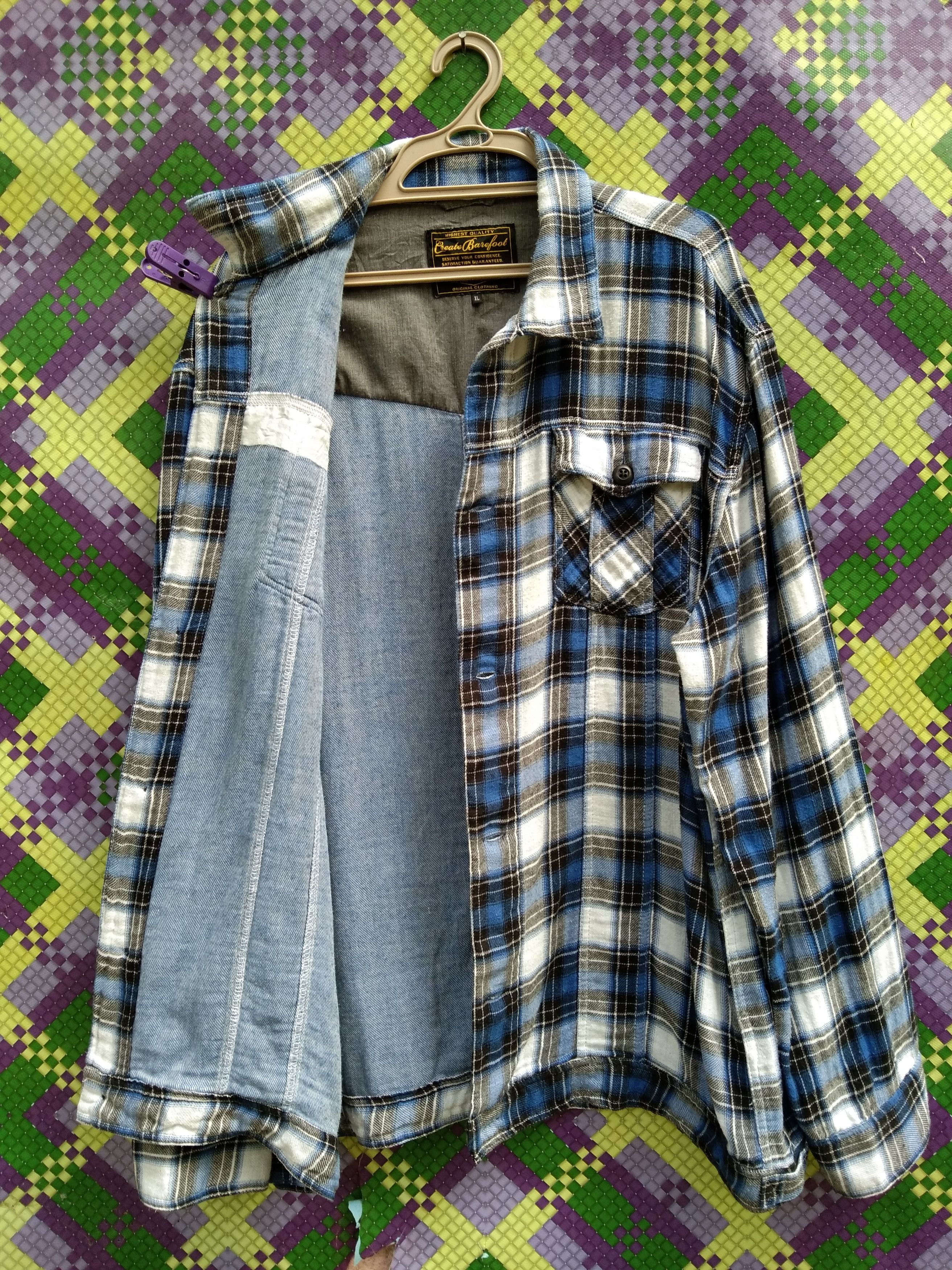 Flannel CREATE BAREFOOT LIGHTLAYERS MEN'S FLANNEL JACKET Size US XL / EU 56 / 4 - 2 Thumbnail