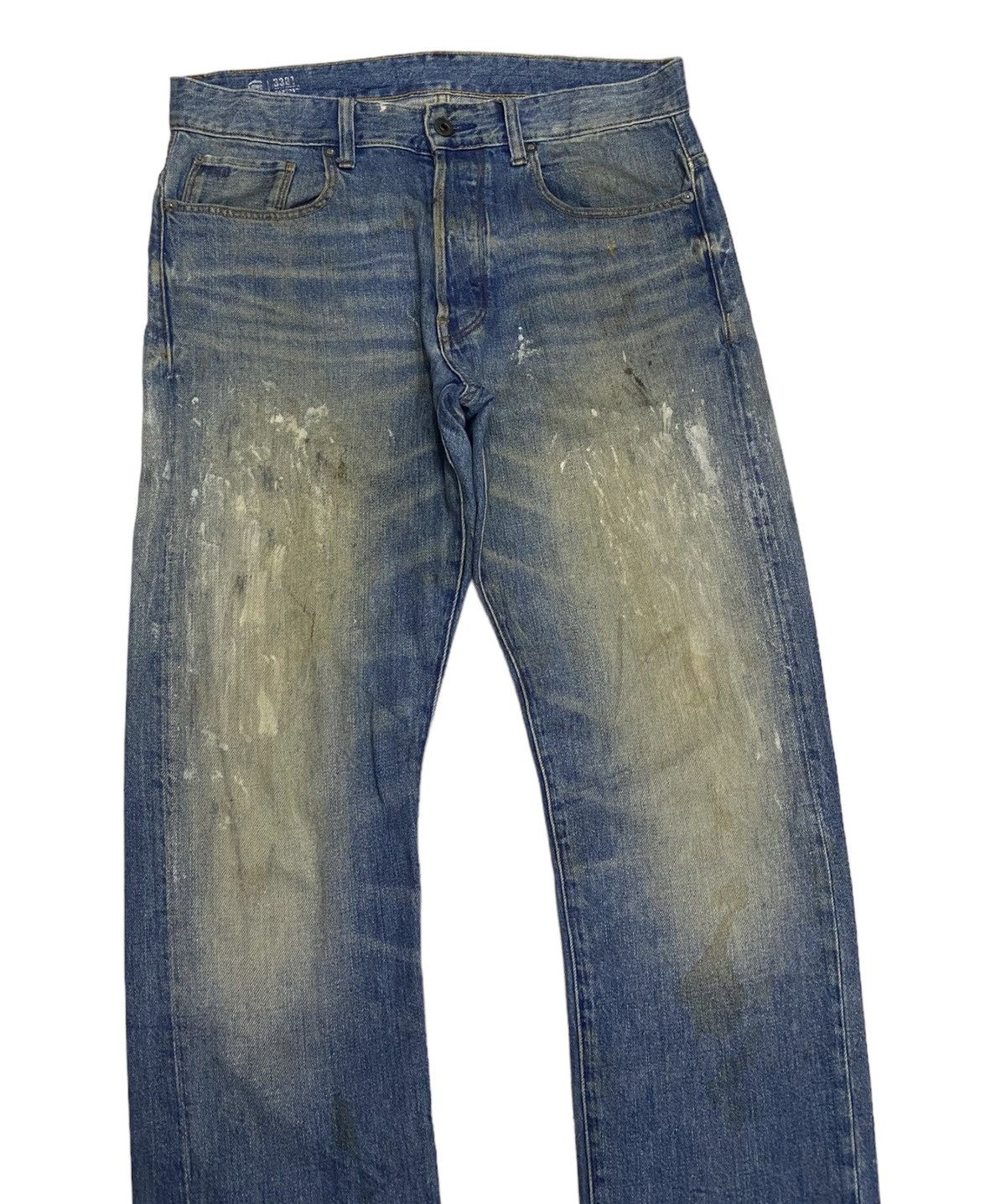 Beauty Beast × G-Star G STAR RAW DISTRESSED PAINTER SPLASH DENIM JEANS Size US 34 / EU 50 - 3 Thumbnail