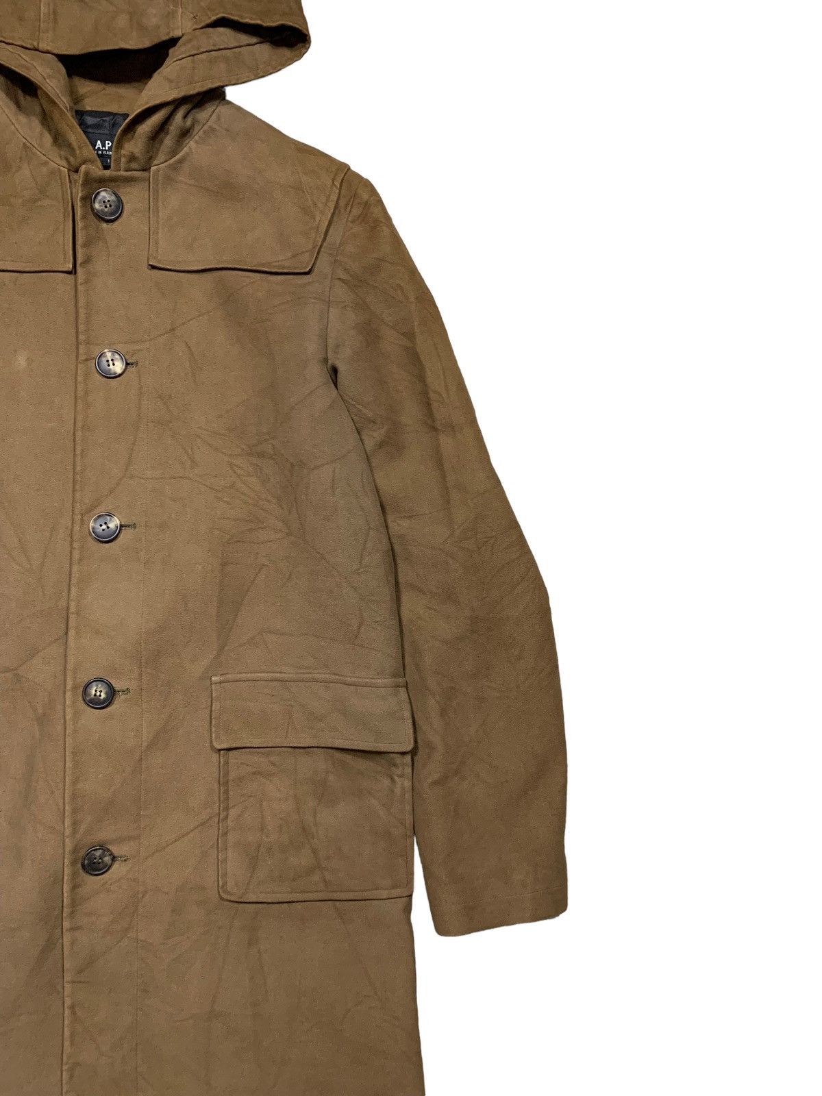A.P.C. Rare A.P.C Long Jacket Hooded Multi Pockets Size US S / EU 44-46 / 1 - 2 Thumbnail