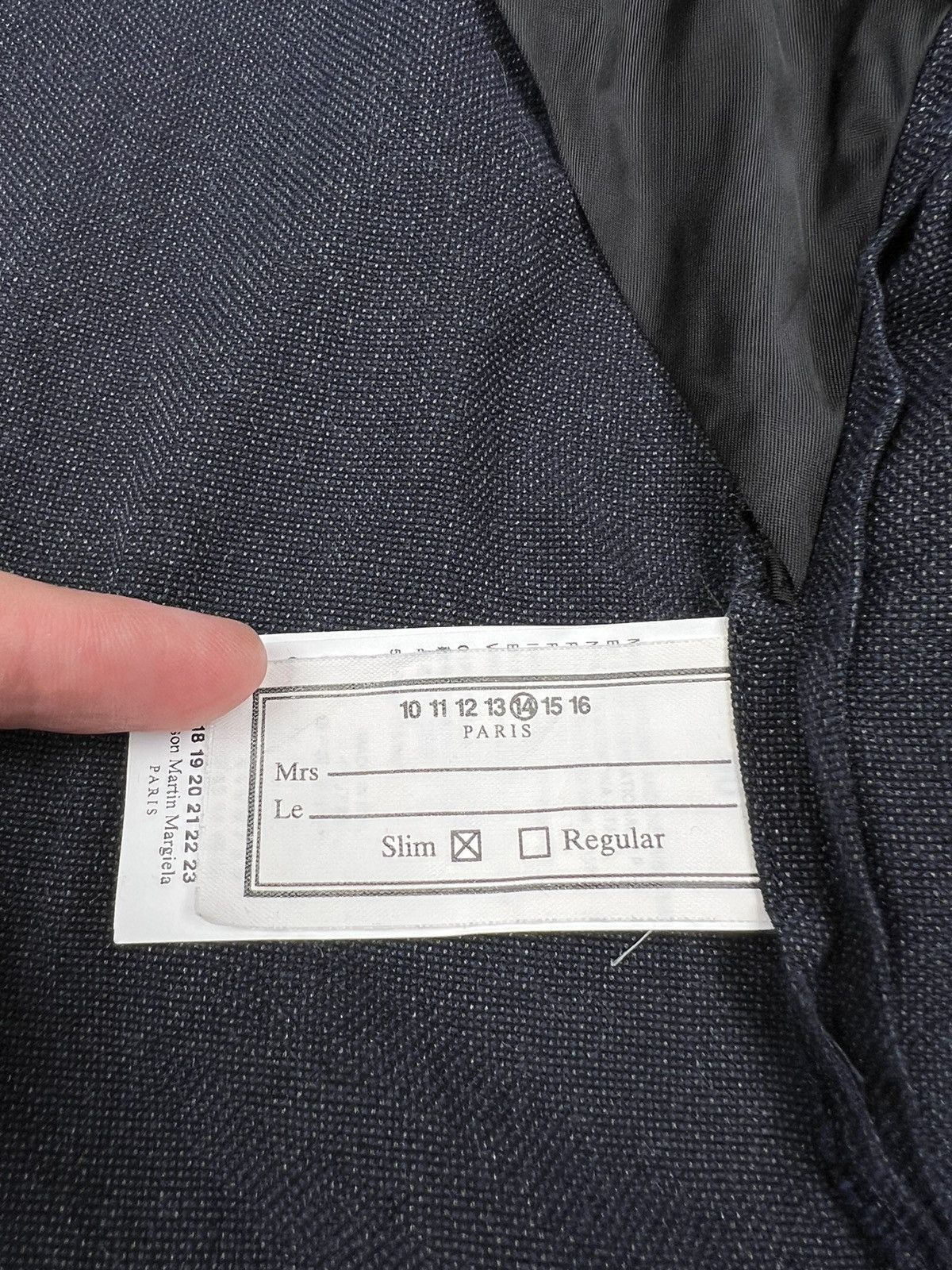 Maison Margiela Maison Martin Margiela Navy Cotton Silk Blazer Jacket Size 40R - 12 Thumbnail