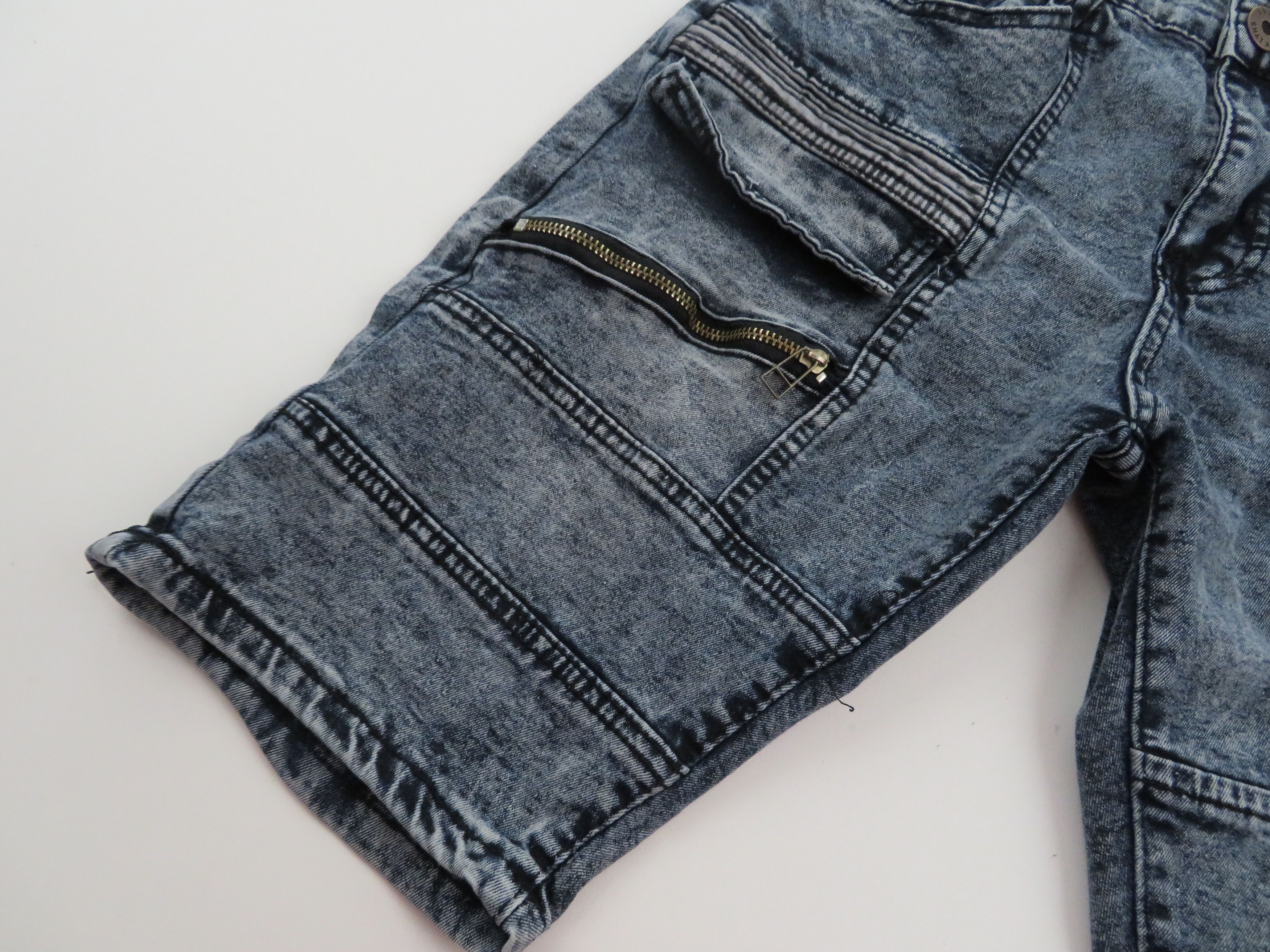Vintage Vintage Y2k Acid Wash Skinny Denim Jean Shorts Jorts Skate Size US 30 / EU 46 - 5 Thumbnail