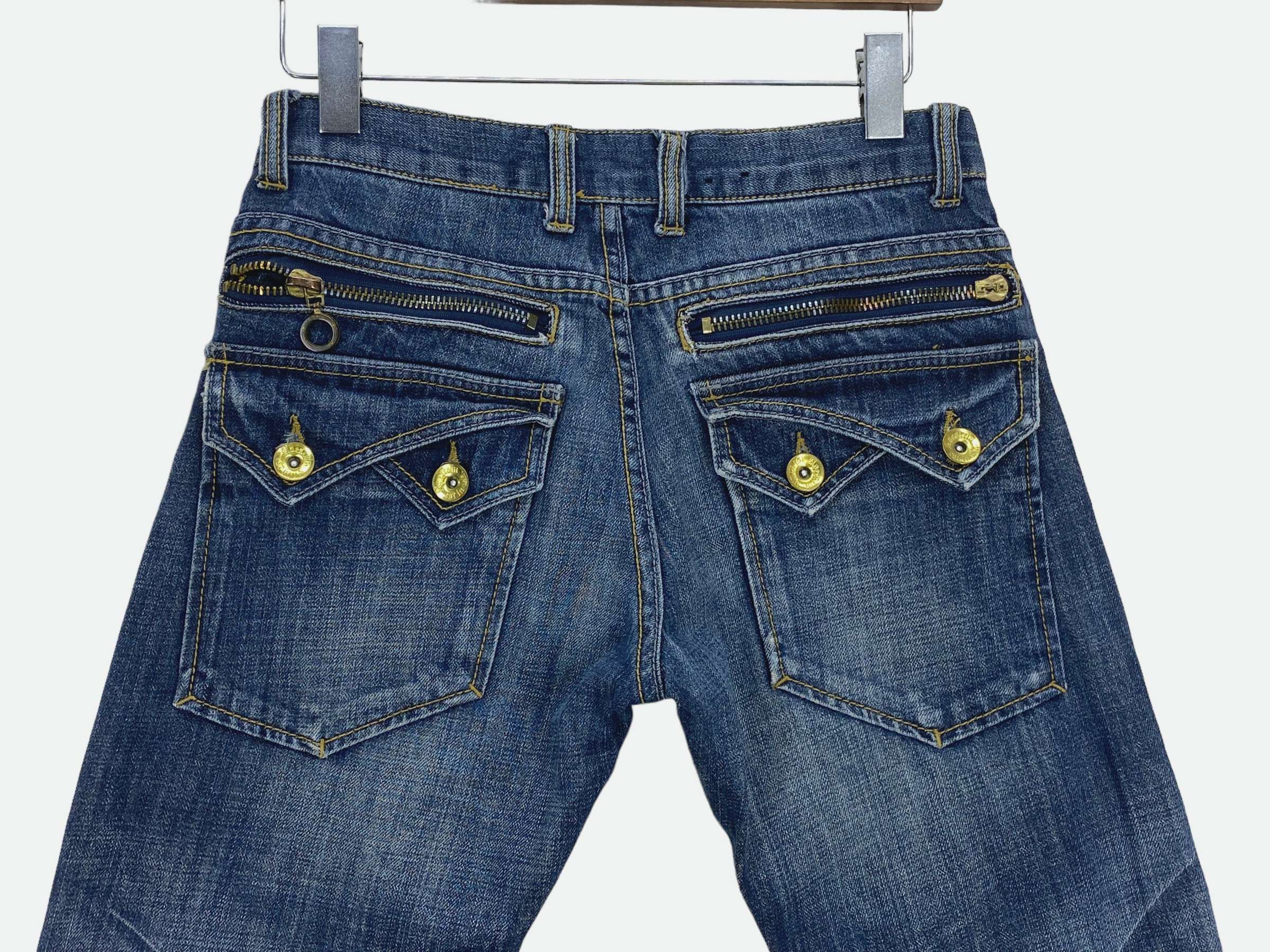 Japanese Brand Apestein Denim Jeans Flare Women Jeans Bootcut Jeans Size US 28 / EU 44 - 6 Thumbnail