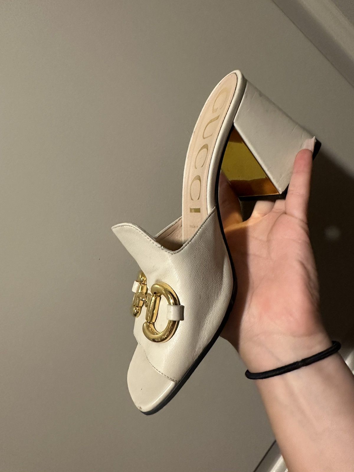 Gucci WOMEN'S SLIDE SANDAL WITH HORSEBIT Size US 7.5 / IT 37.5 - 4 Thumbnail