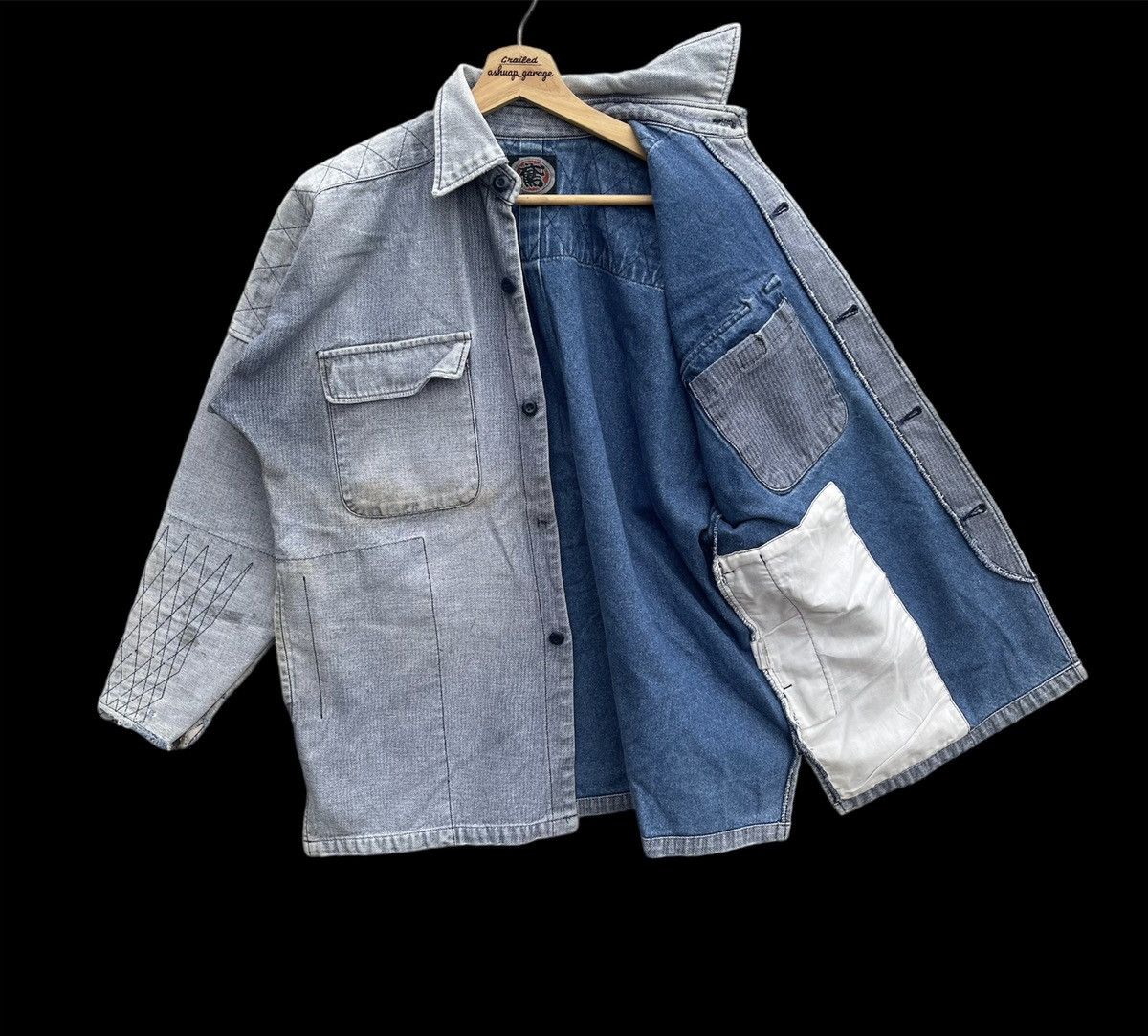 Japanese Brand × Seditionaries Distressed Seditionaries Custom Workers Denim Jacket Size US L / EU 52-54 / 3 - 7 Thumbnail