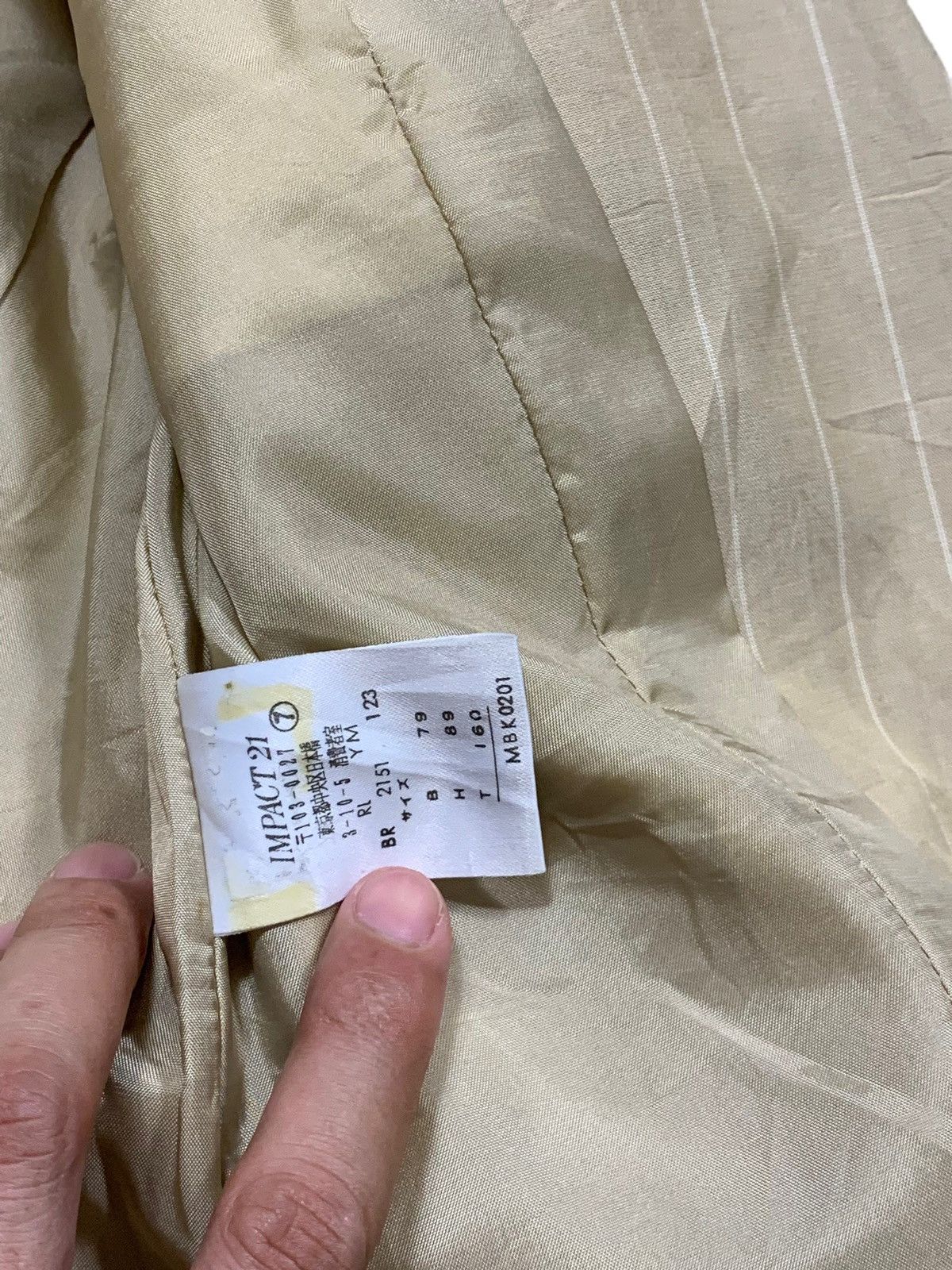 Polo Ralph Lauren Vintage Polo Ralph Lauren Stripe Blazer Beige Colour Size S / US 4 / IT 40 - 7 Thumbnail
