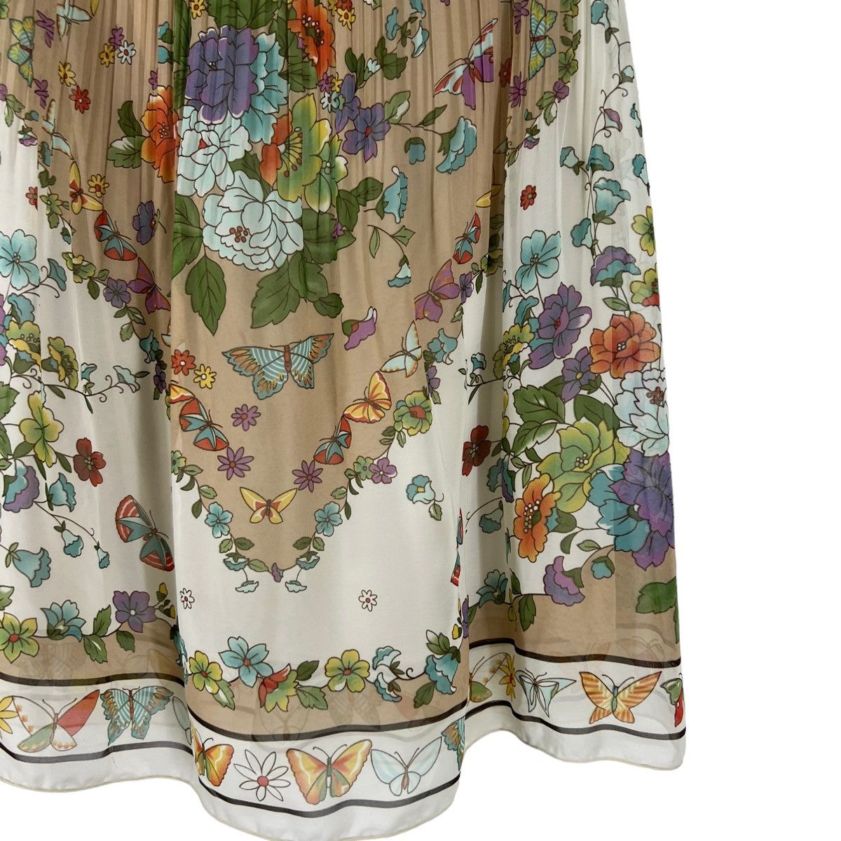 Japanese Brand PLEATED SKIRT OVERPRINT DESIGN INSPIRED ISSEY MIYAKE Size 28" / US 6 / IT 42 - 4 Thumbnail