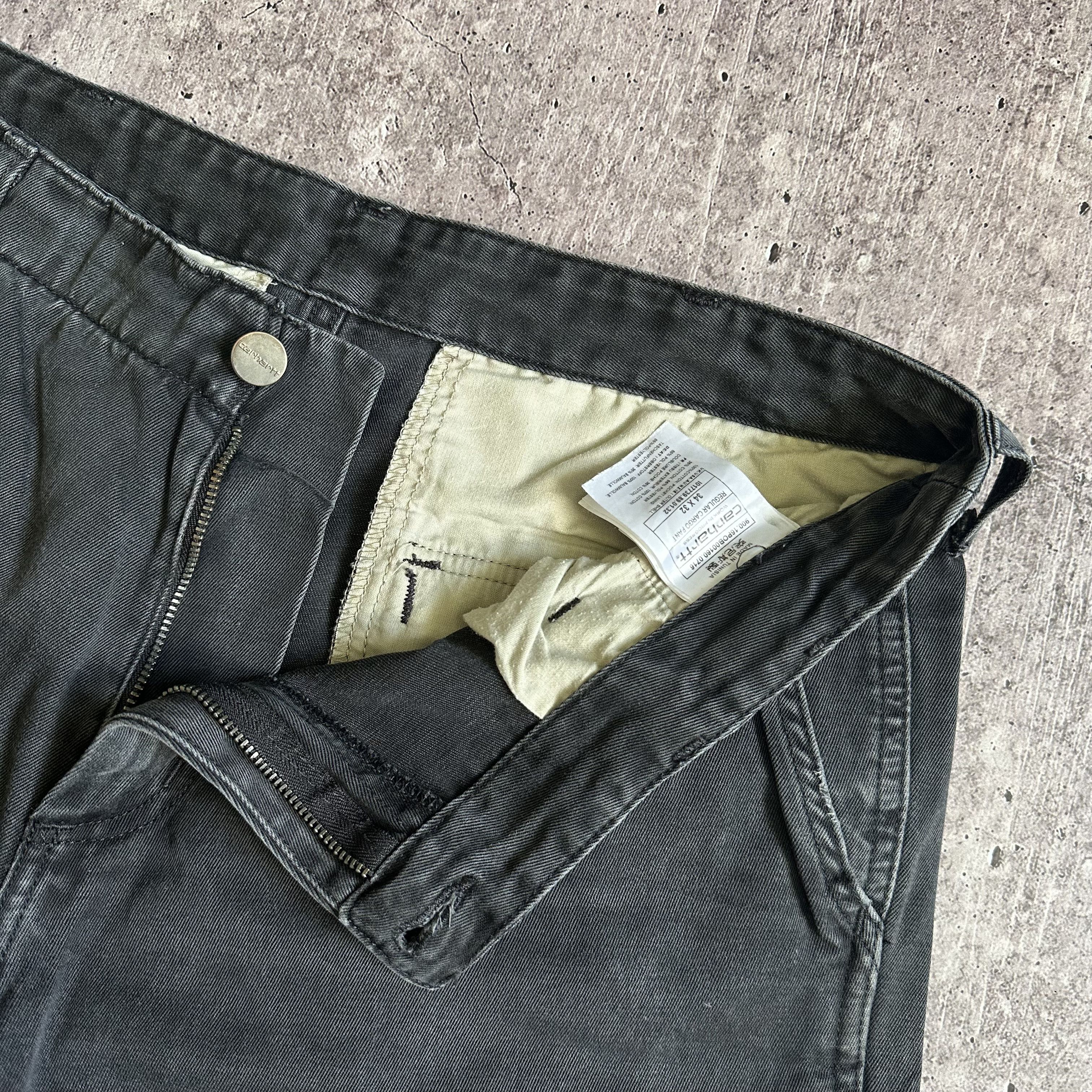 Carhartt VINTAGE CARHARTT CARGO REGULAR DENIM PANTS LEATHER LOGO Size US 34 / EU 50 - 9 Thumbnail