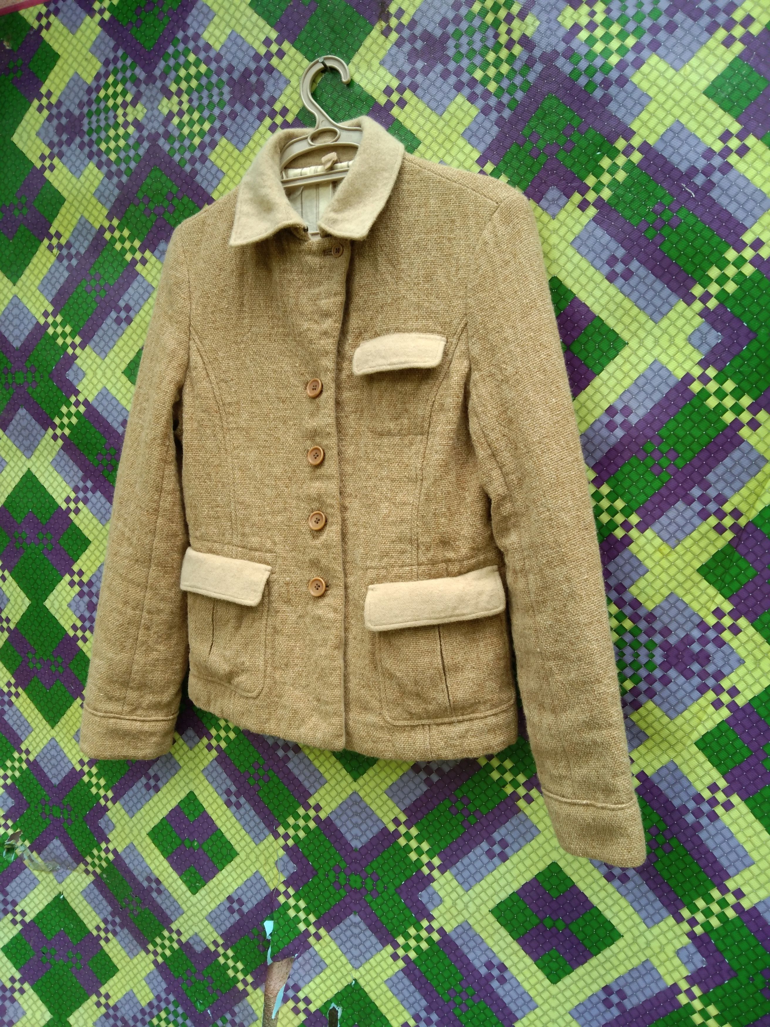 Comme Ca Ism × Japanese Brand COMME CA DU MODE TWEED JACKET Size XXS / US 00 / IT 34 - 3 Thumbnail