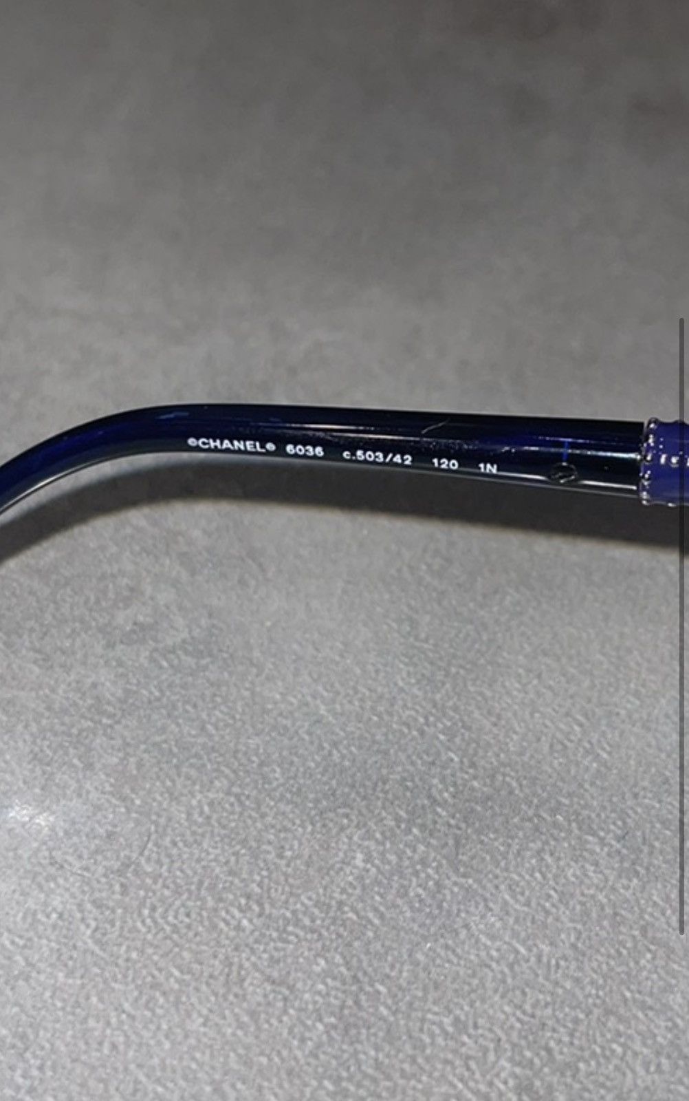 Chanel Chanel 6036 C.503/42 Dark Blue Shield Sunglasses Size ONE SIZE - 14 Thumbnail