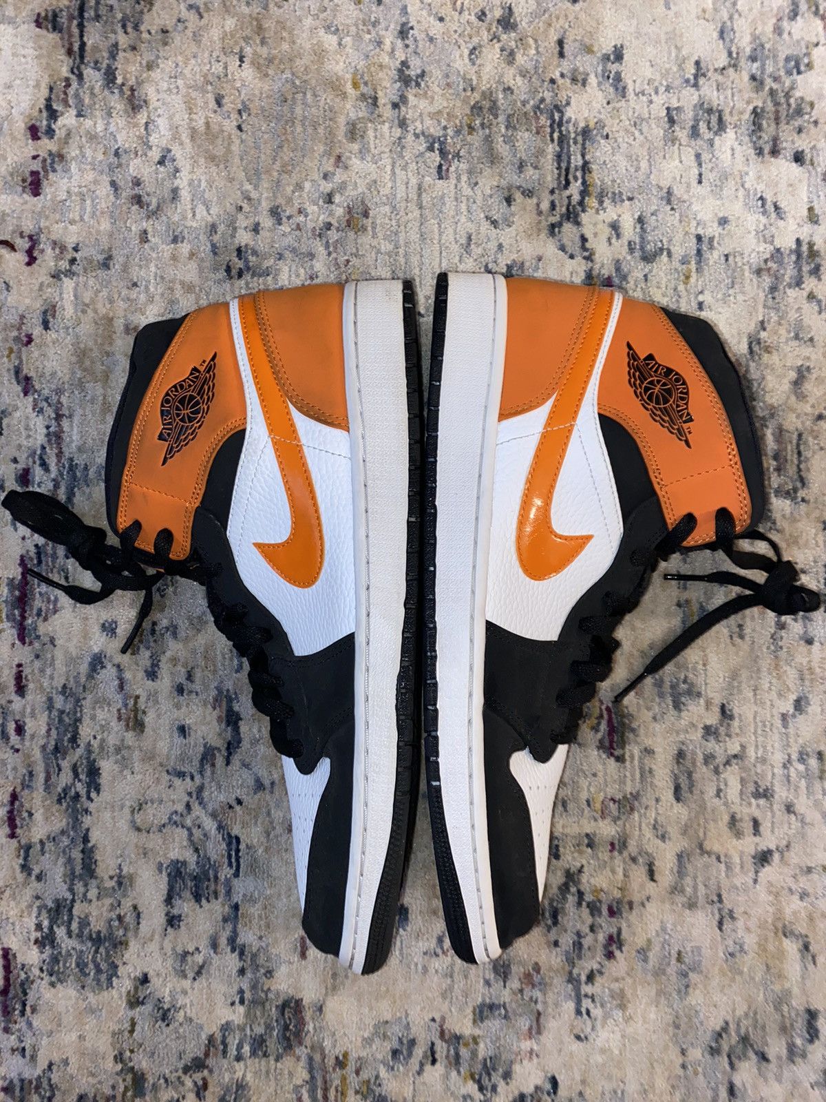 jordan 1 mid shattered backboard orange