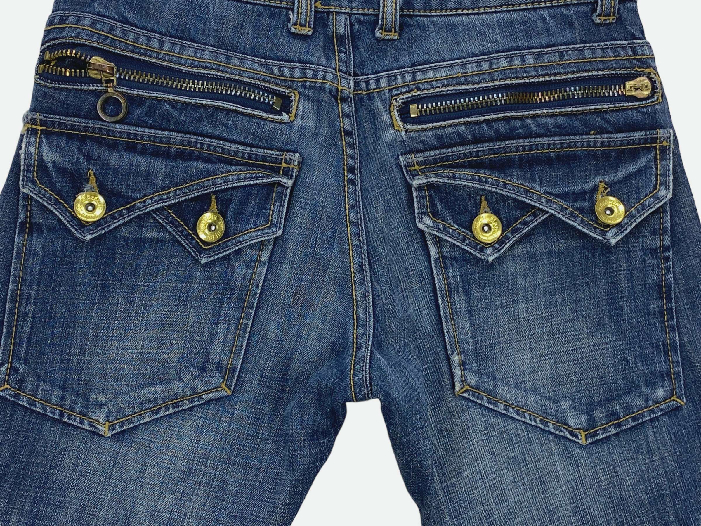 Japanese Brand Apestein Denim Jeans Flare Women Jeans Bootcut Jeans Size US 28 / EU 44 - 9 Thumbnail