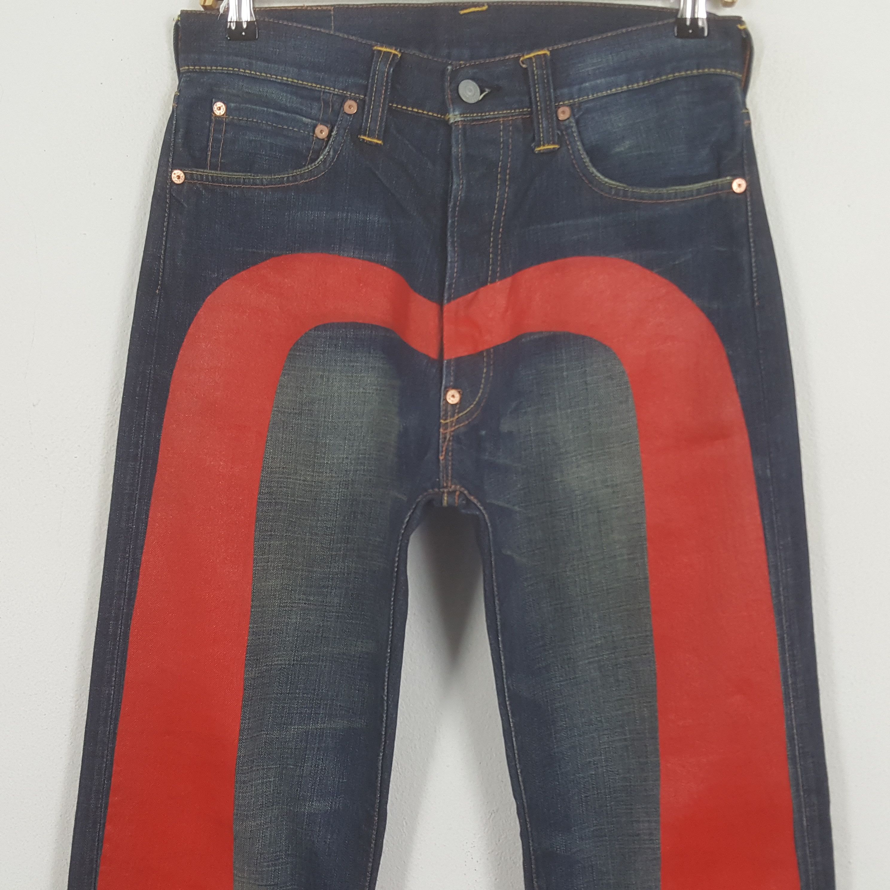Evisu Vintage Evisu Japanese Brand Daicock Custom Art Denim Jeans Size US 30 / EU 46 - 2 Thumbnail