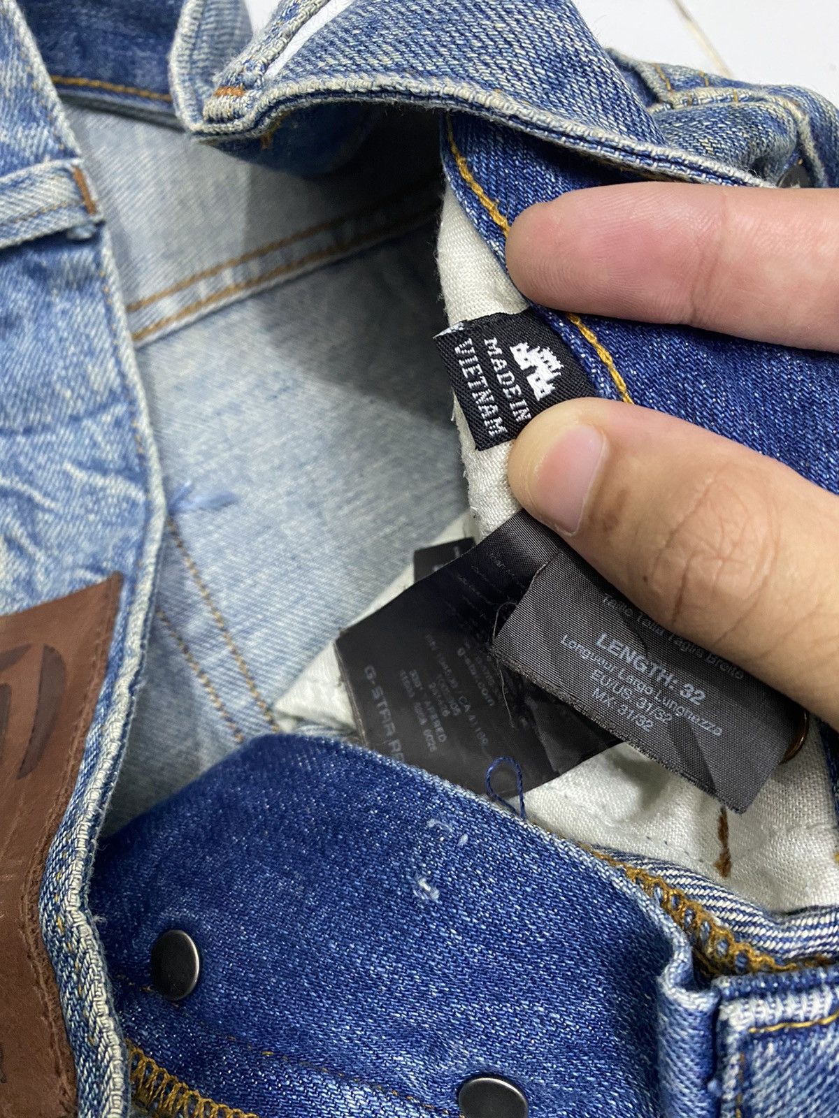 Beauty Beast × G-Star G STAR RAW DISTRESSED PAINTER SPLASH DENIM JEANS Size US 34 / EU 50 - 12 Thumbnail