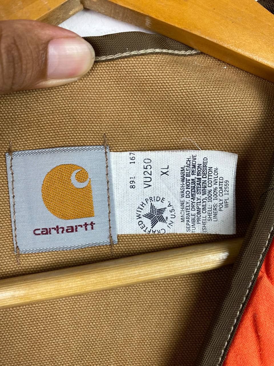 Carhartt Ultra Rare Carhartt Worker Vest Nice Design Size US XL / EU 56 / 4 - 6 Thumbnail