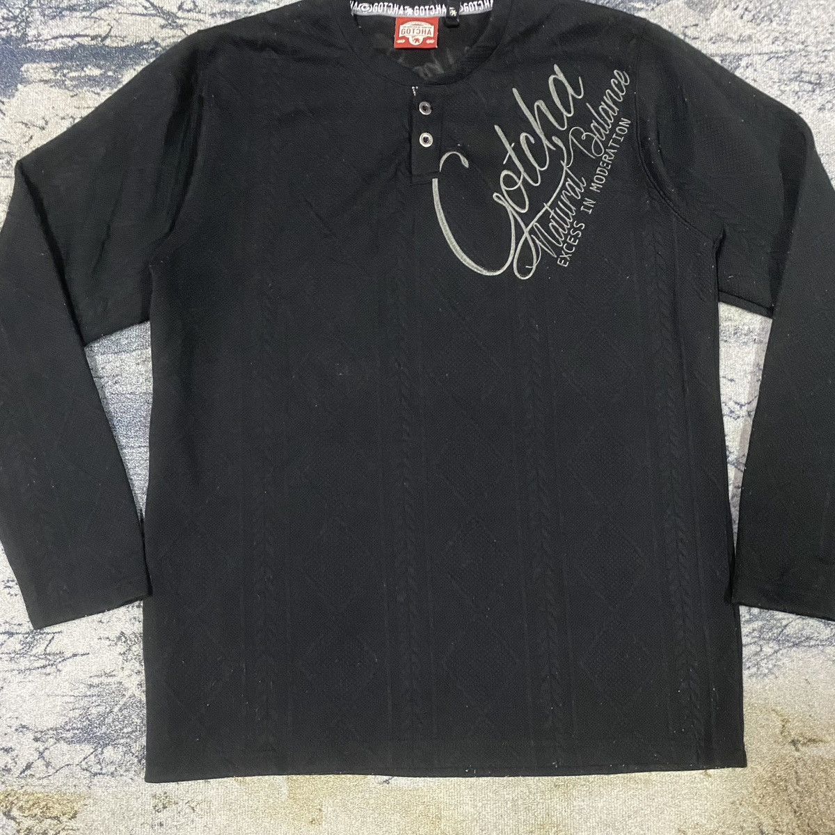 Gotcha × Vintage Vintage Gotcha Surf Cable Style Spellout Long Sleeve Size US M / EU 48-50 / 2 - 2 Thumbnail