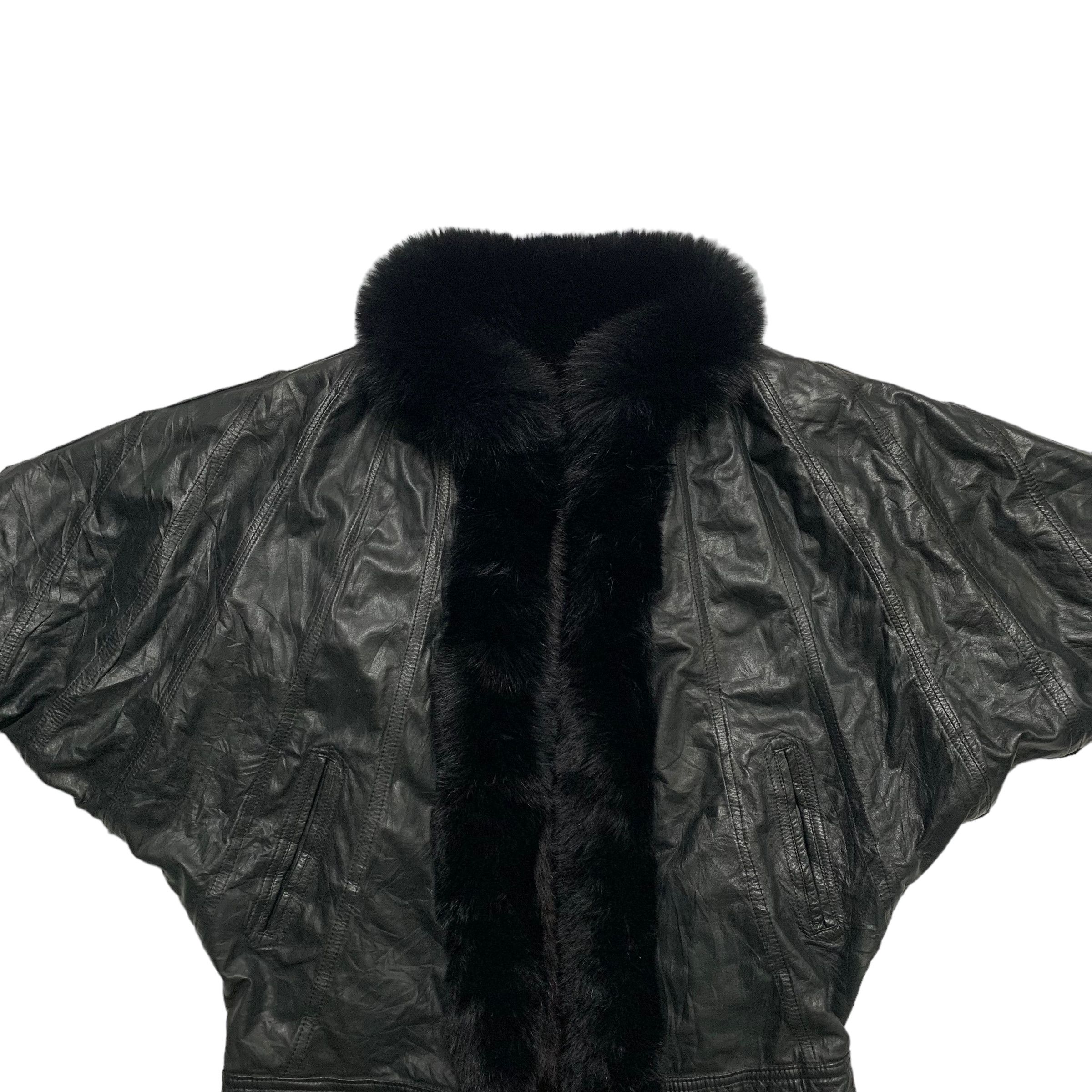 Other Japanese Brand Faux Fur Leather Jacket Size M / US 6-8 / IT 42-44 - 4 Thumbnail