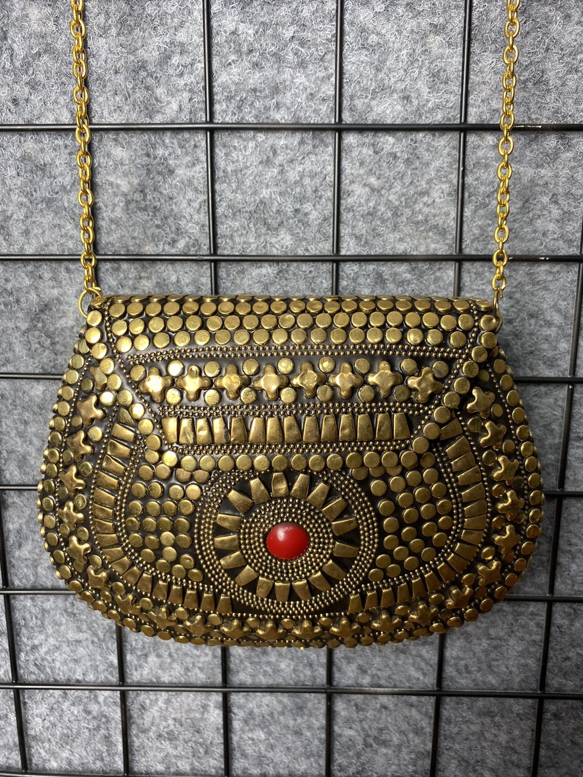 Vintage Vintage 80s 90s Metallic Studded Crossbody Mini Bag Size OS Size ONE SIZE - 3 Thumbnail