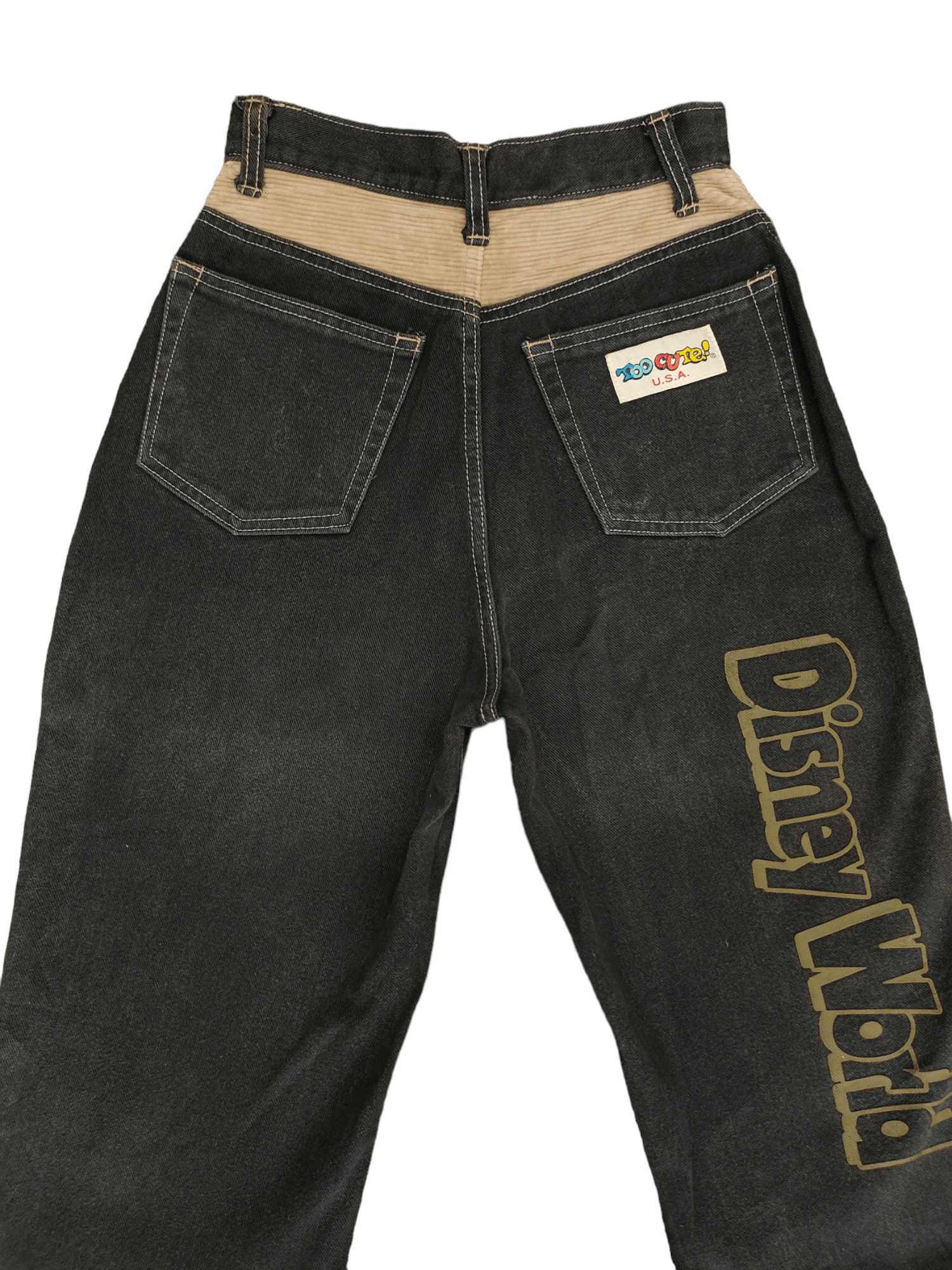 Mickey & Co. Vintage 80s Mickey & Donald Duck High Rise Denim Jeans Size 23" - 9 Thumbnail