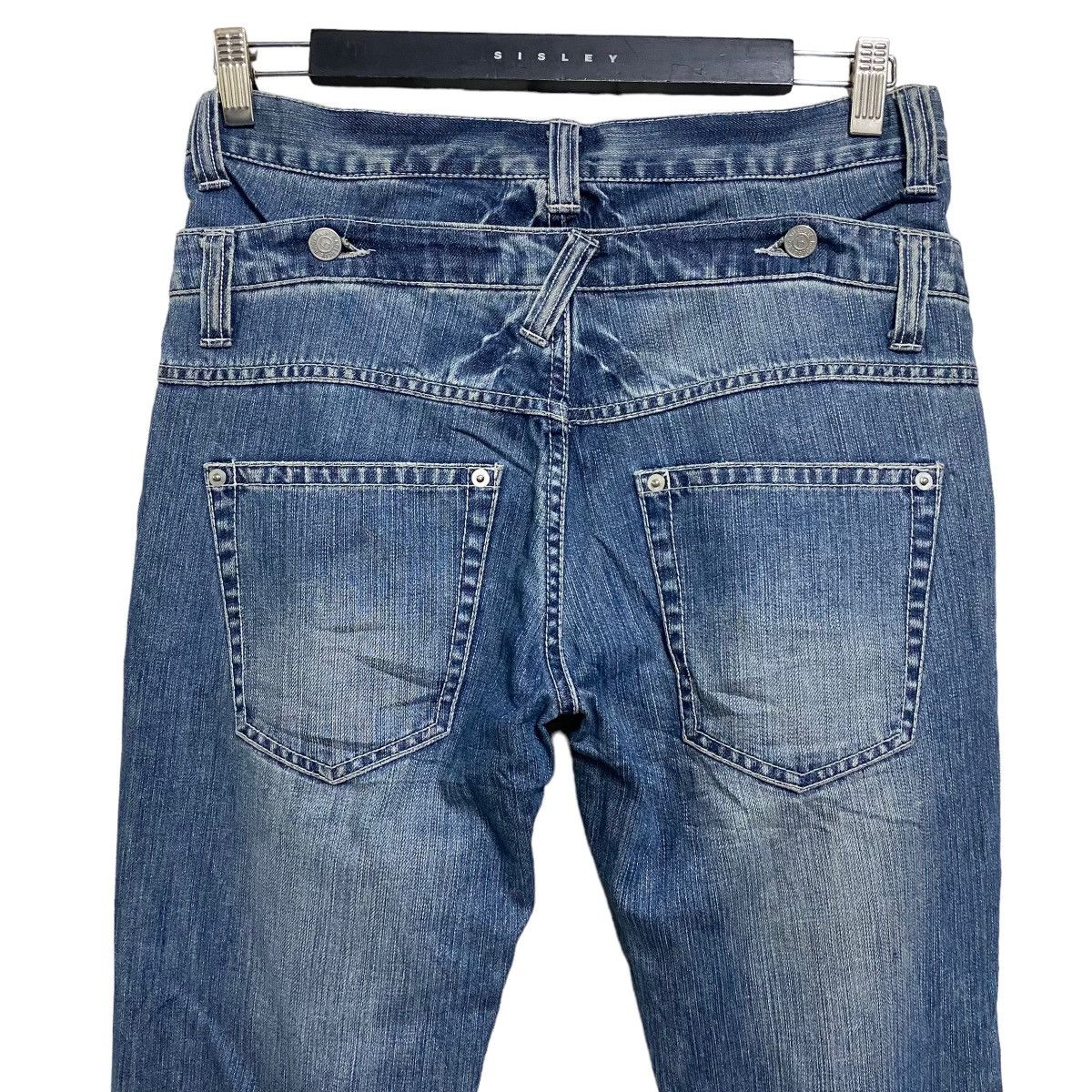Japanese Brand 2in1 Rageblue Denim Double Waist Jeans Size US 30 / EU 46 - 12 Thumbnail