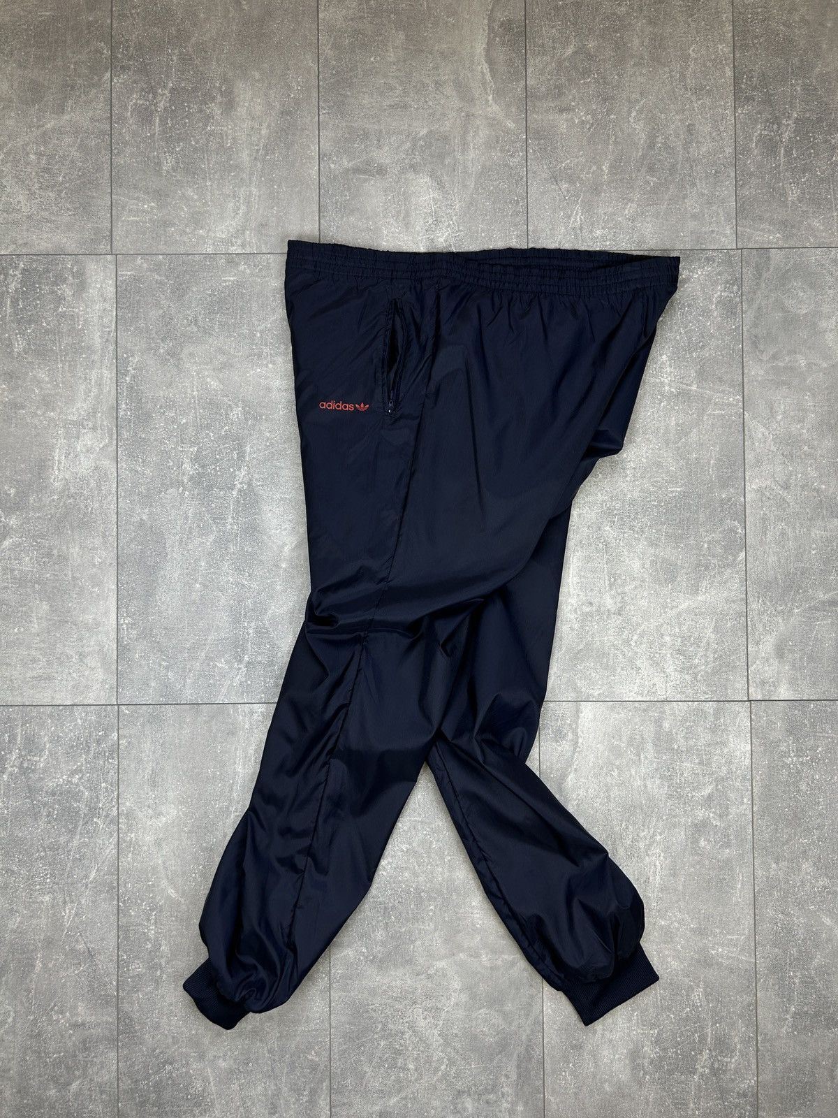 Adidas × Vintage Mens Vintage Adidas nylon Pants drill sweatpants joggers y2k Size US 36 / EU 52 - 2 Thumbnail