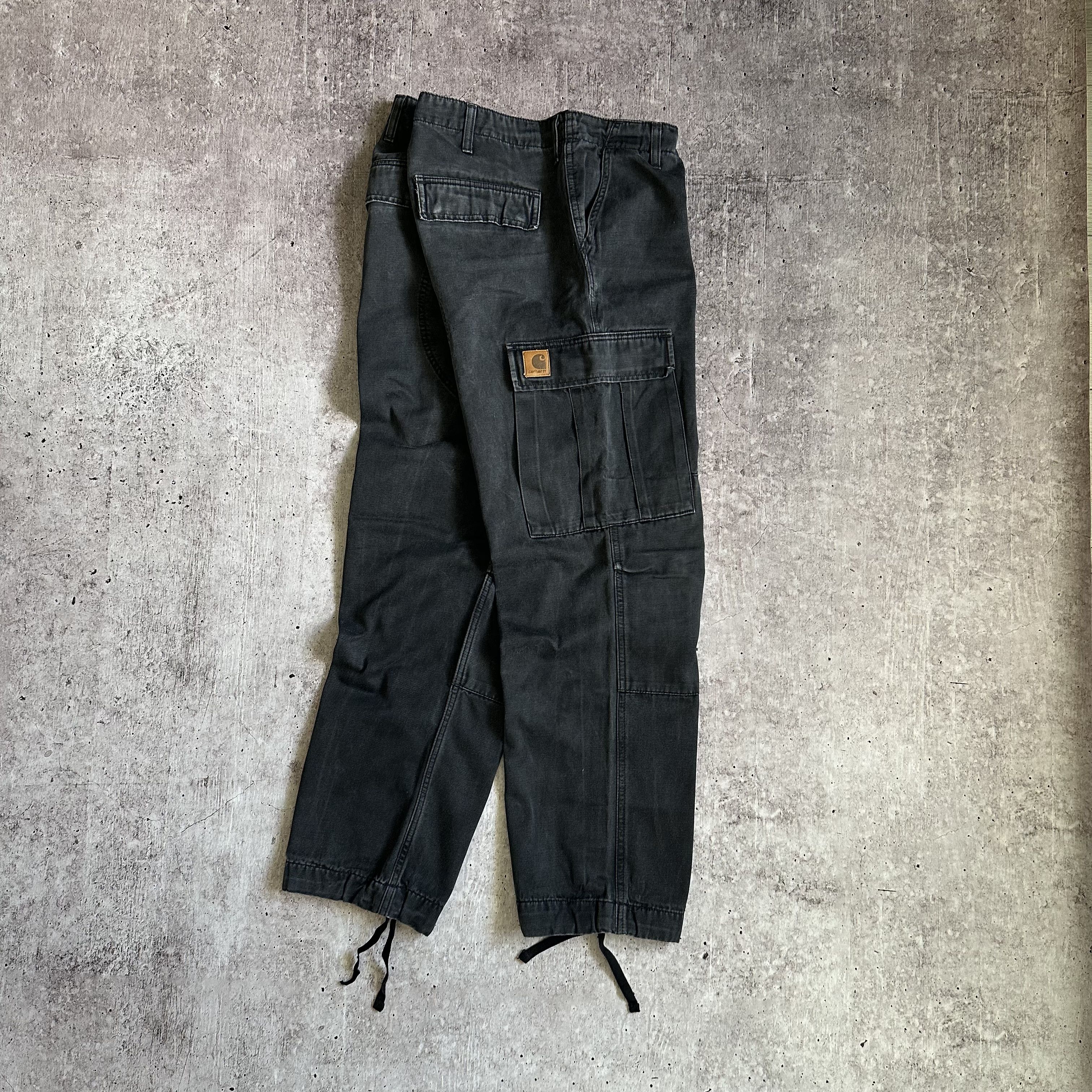 Carhartt VINTAGE CARHARTT CARGO REGULAR DENIM PANTS LEATHER LOGO Size US 34 / EU 50 - 1 Thumbnail