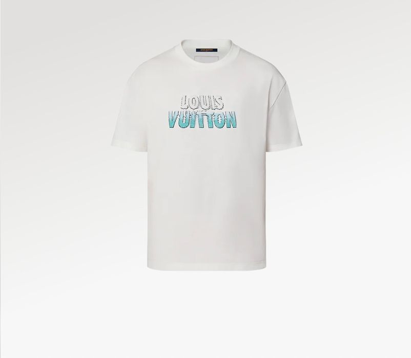 Products by Louis Vuitton: Embroidered LV Flower T-Shirt
