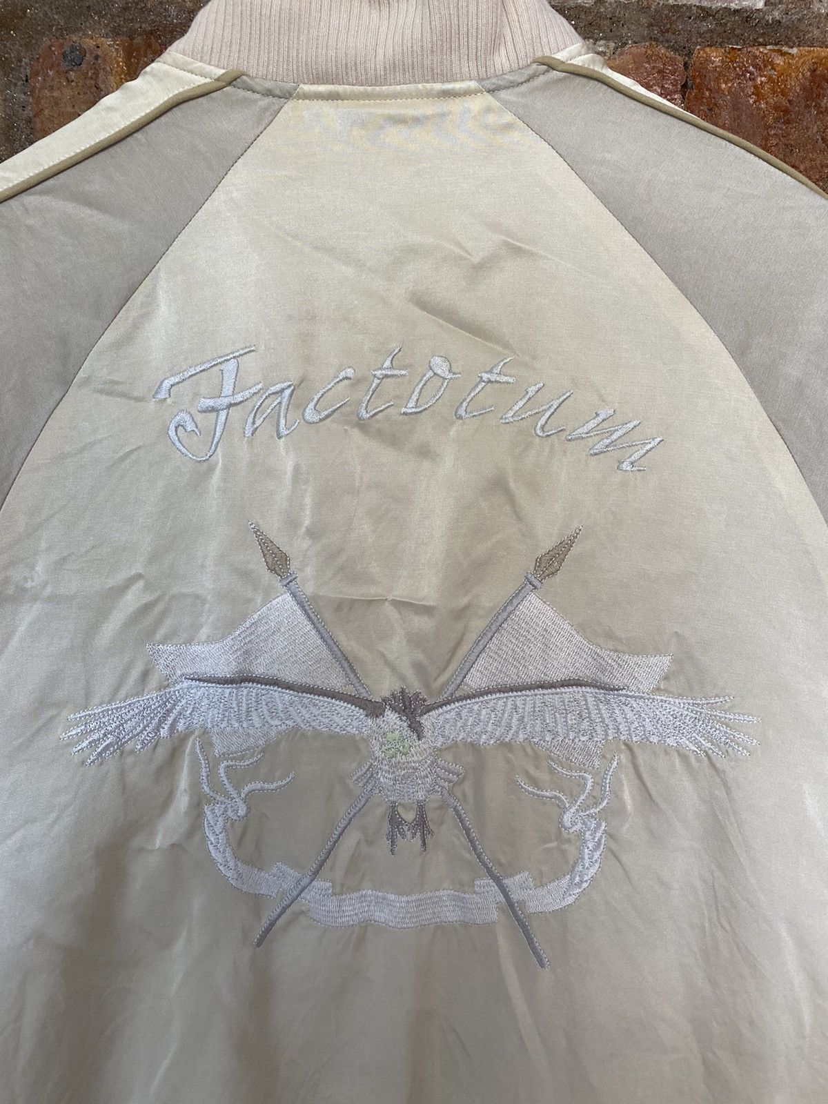 FACTOTUM Vtg Eagle embroidered sukajan Jacket Size US XS / EU 42 / 0 - 3 Thumbnail