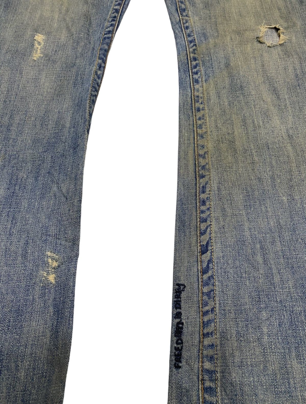 If Six Was Nine 🔥FREEDOM & DIRTY DISTRESSED FLARE DENIM QUIKJEAN Size US 32 / EU 48 - 8 Thumbnail