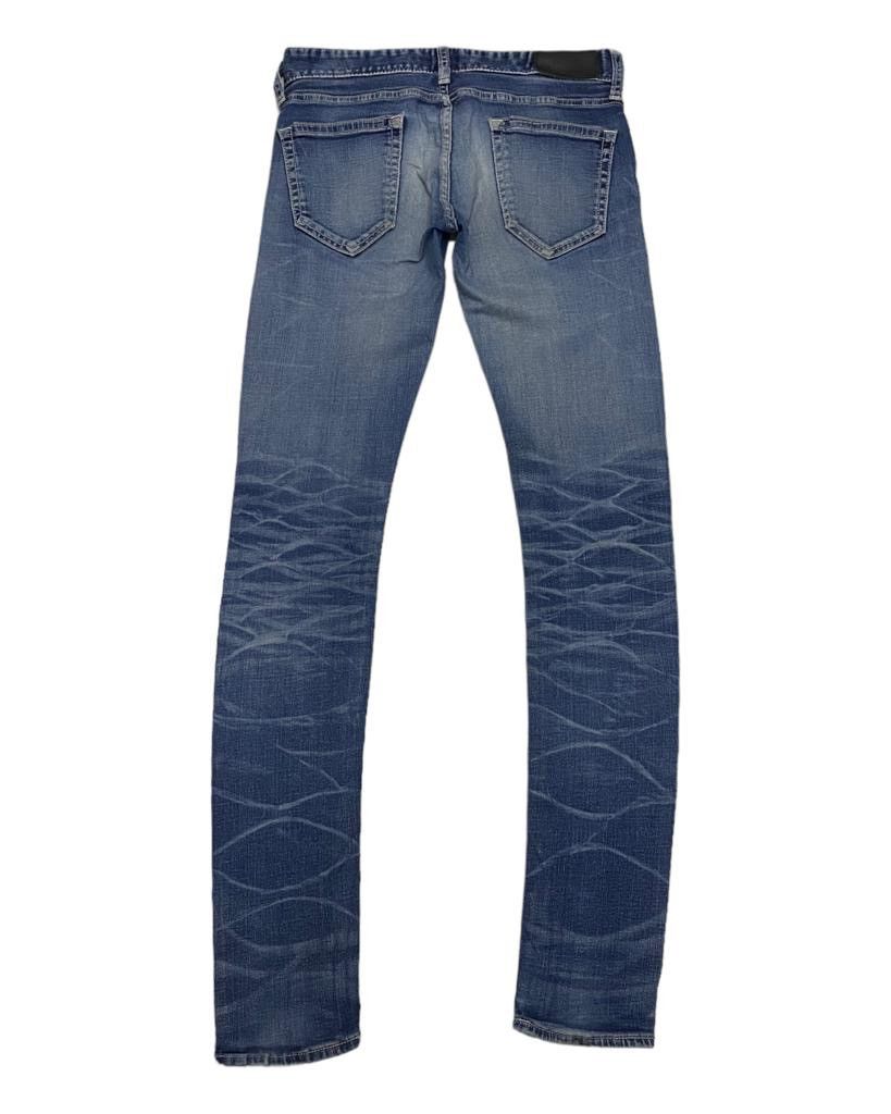 Hysteric Glamour × If Six Was Nine × Vanquish BLACK BY VANQUISH DISTRESSED SKINNY DENIM JEANS WOMEN Size 30" / US 8 / IT 44 - 2 Thumbnail