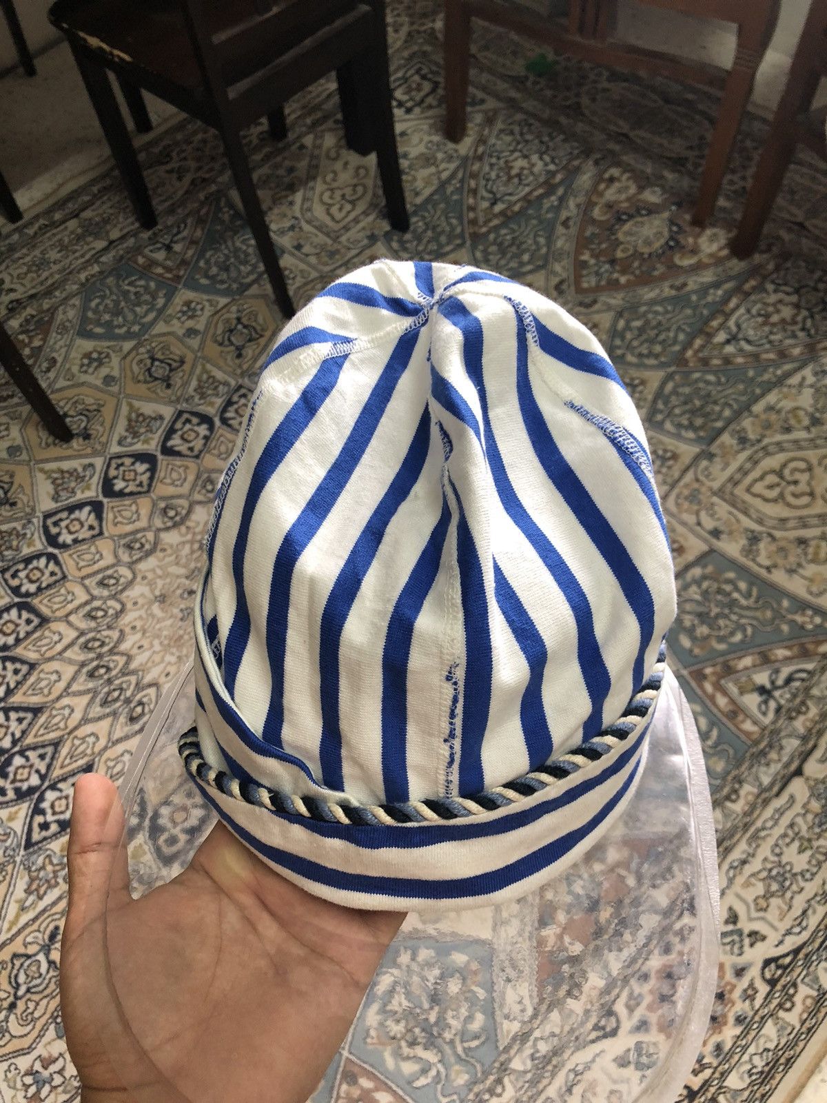 Kapital Vintage Kapital Stripe Blue Beanie Hat Size ONE SIZE - 3 Thumbnail