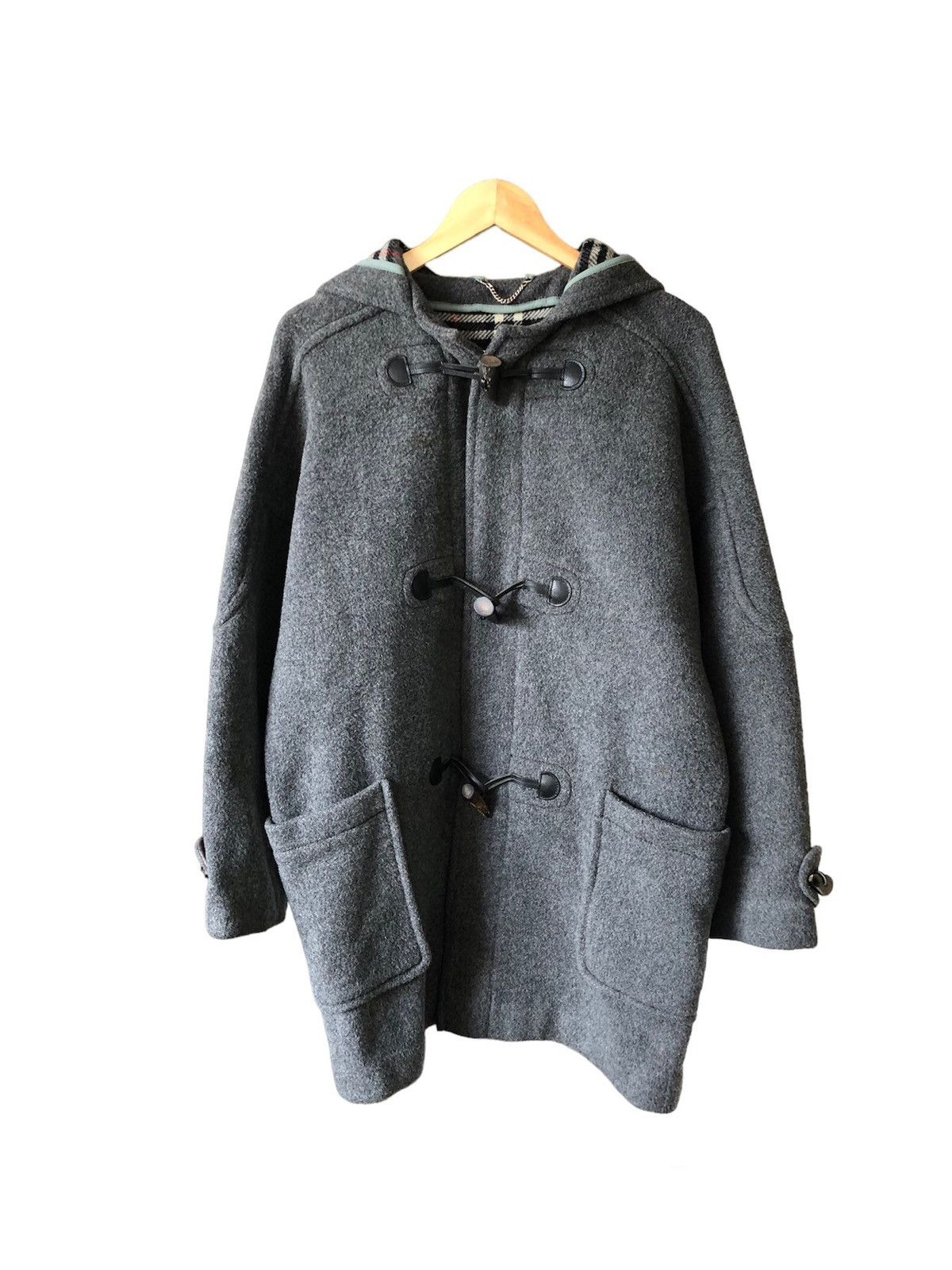 Burberry Vintage Burberry Speciality Nova Check Duffle Coat Size US M / EU 48-50 / 2 - 2 Thumbnail