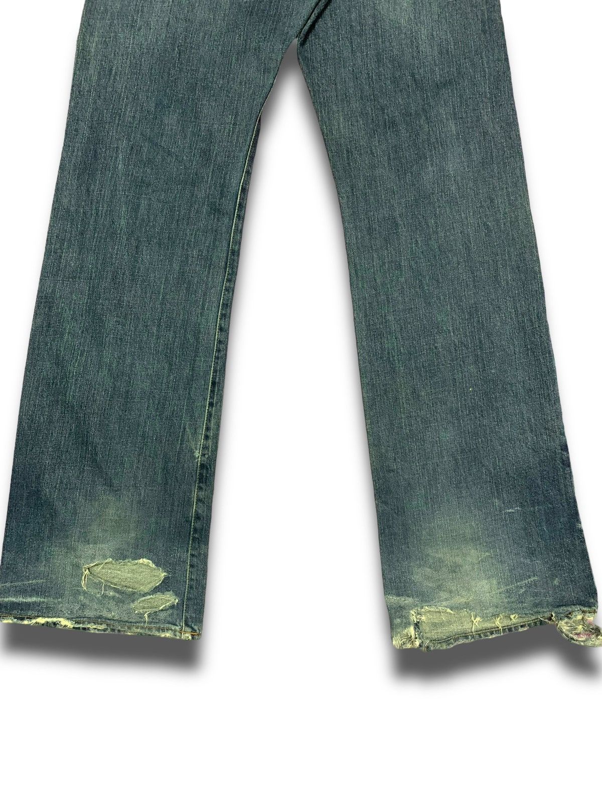 Japanese Brand Vintage Camo Patches Kaihara Jeans Size US 31 - 6 Thumbnail