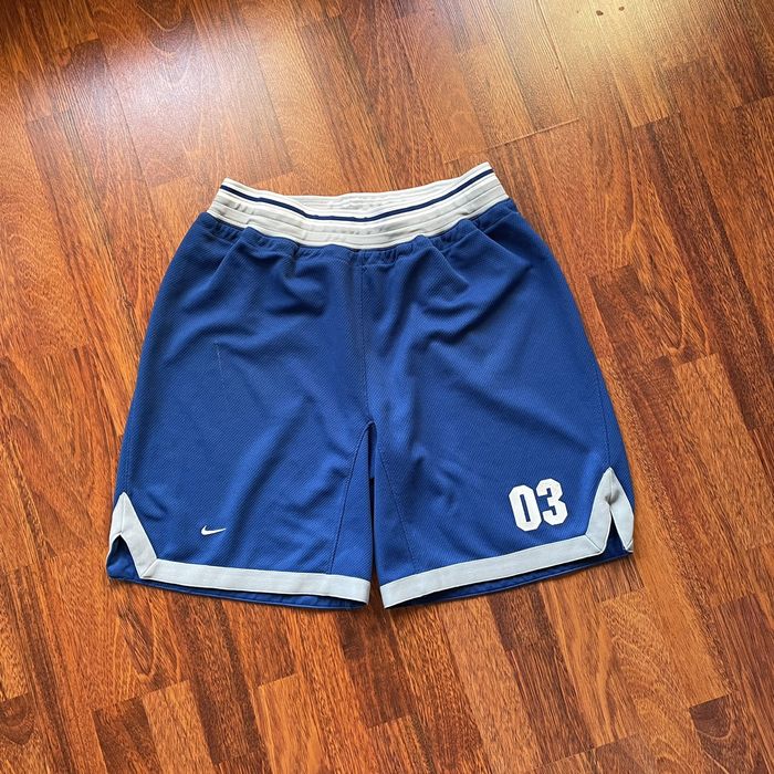 Nike Vintage Nike Big Logo Swoosh Basketball Shorts Y2K Drill | Grailed