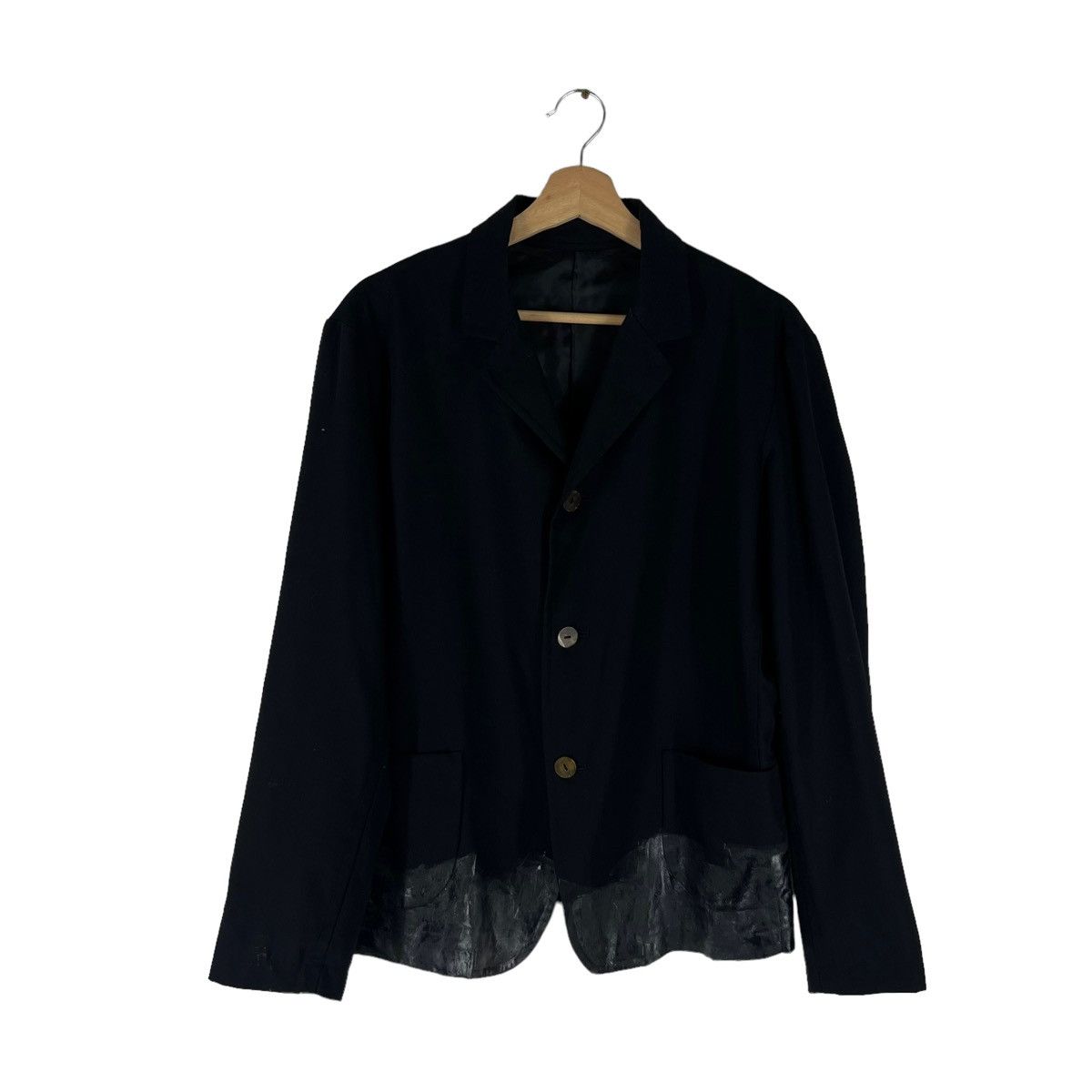 Japanese Brand ICONIC BLACK HIDEAKI TAHARA BY YOHJI YAMAMOTO JAPAN FABRIC Size US M / EU 48-50 / 2 - 1 Thumbnail
