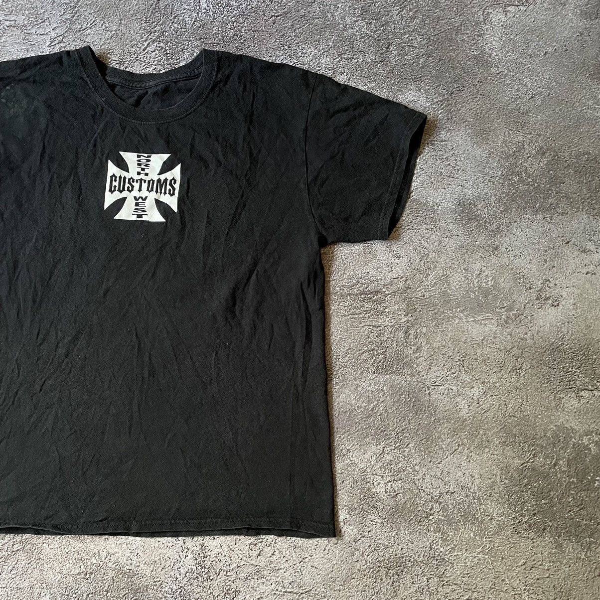 Vintage Vintage Y2K Customs Graphic Tee Punk Streetwear Black Boxy L Size US L / EU 52-54 / 3 - 8 Thumbnail